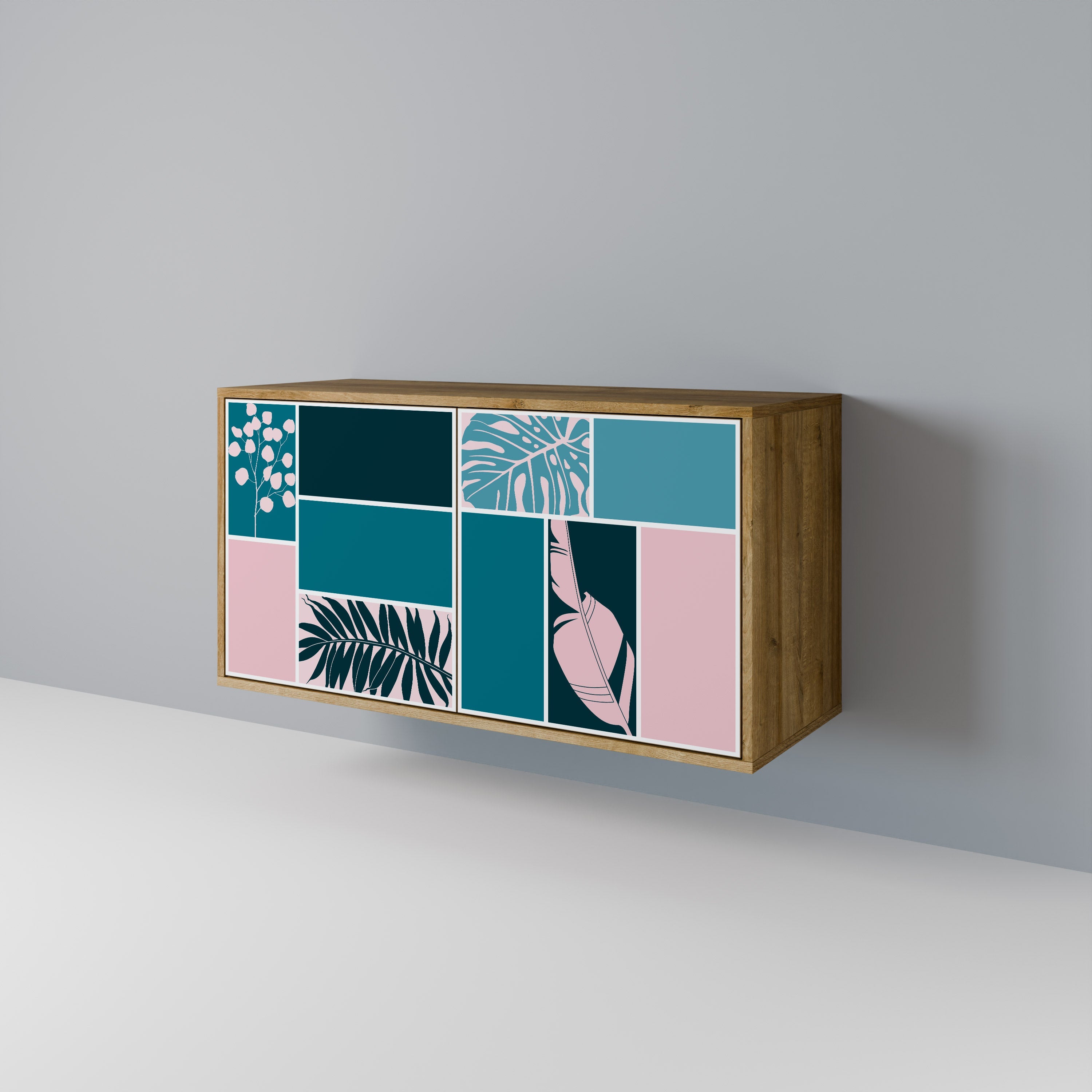COMBINATION OF SHAPES 2-türiges Sideboard in Eichenoptik