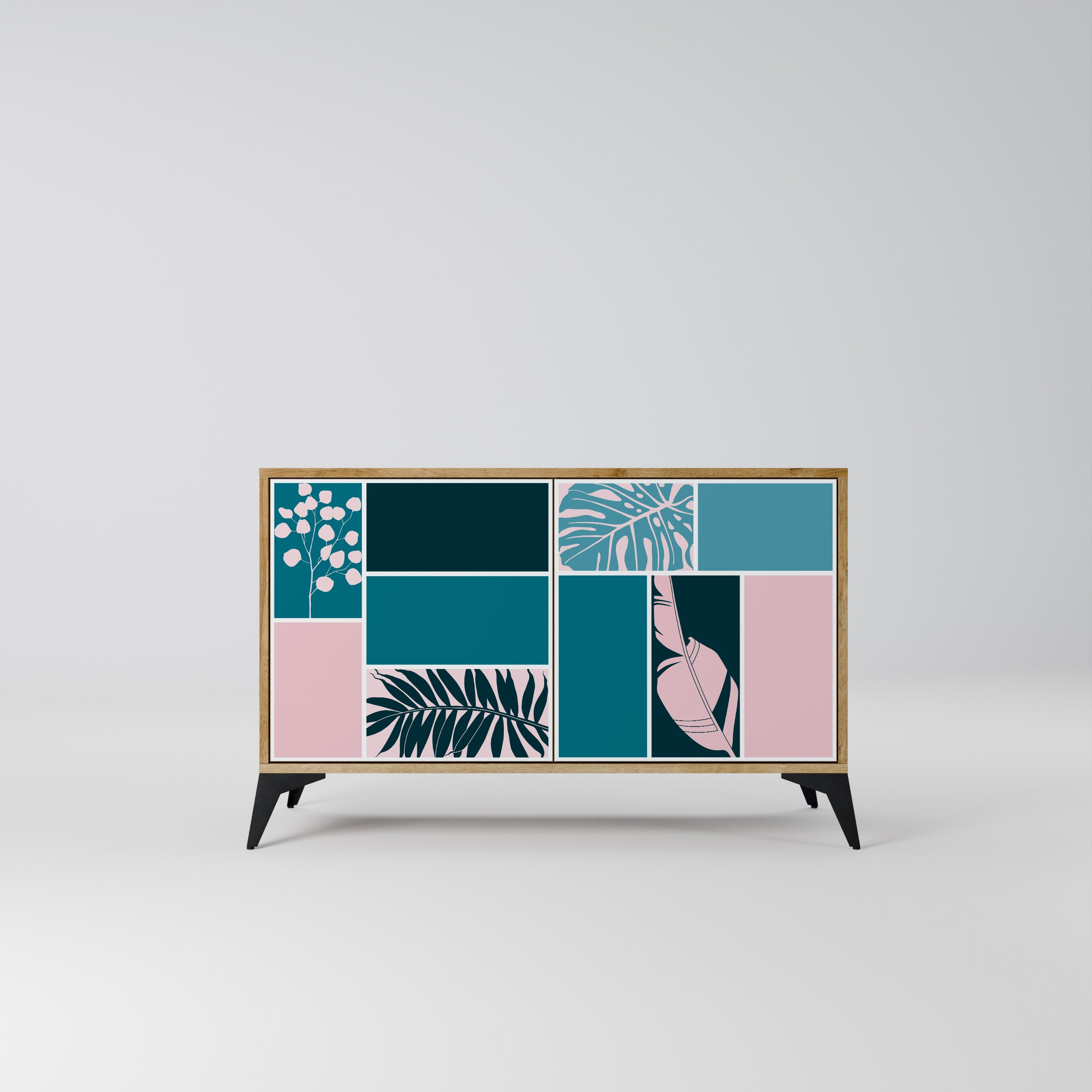 COMBINATION OF SHAPES 2-türiges Sideboard in Eichenoptik