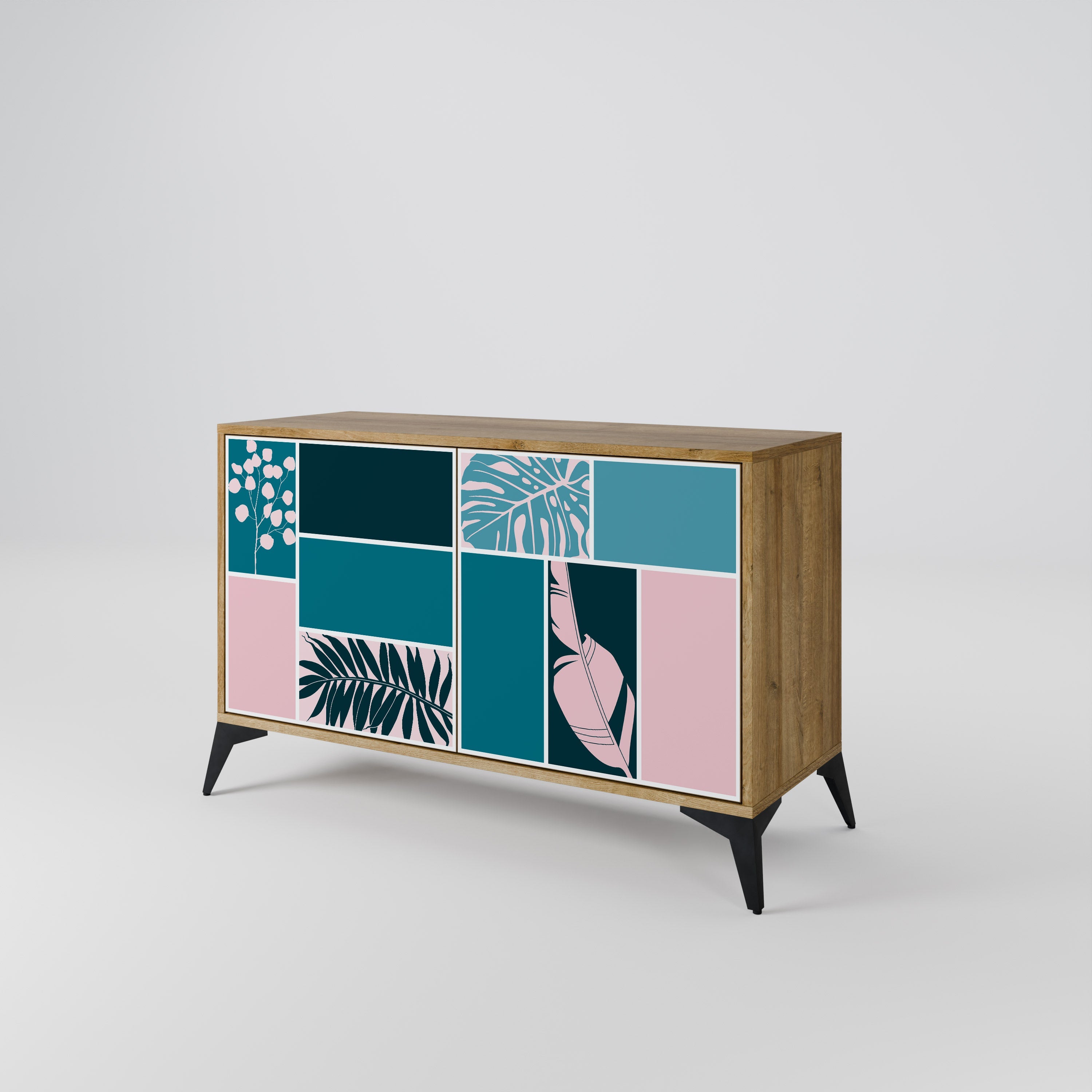 COMBINATION OF SHAPES 2-türiges Sideboard in Eichenoptik