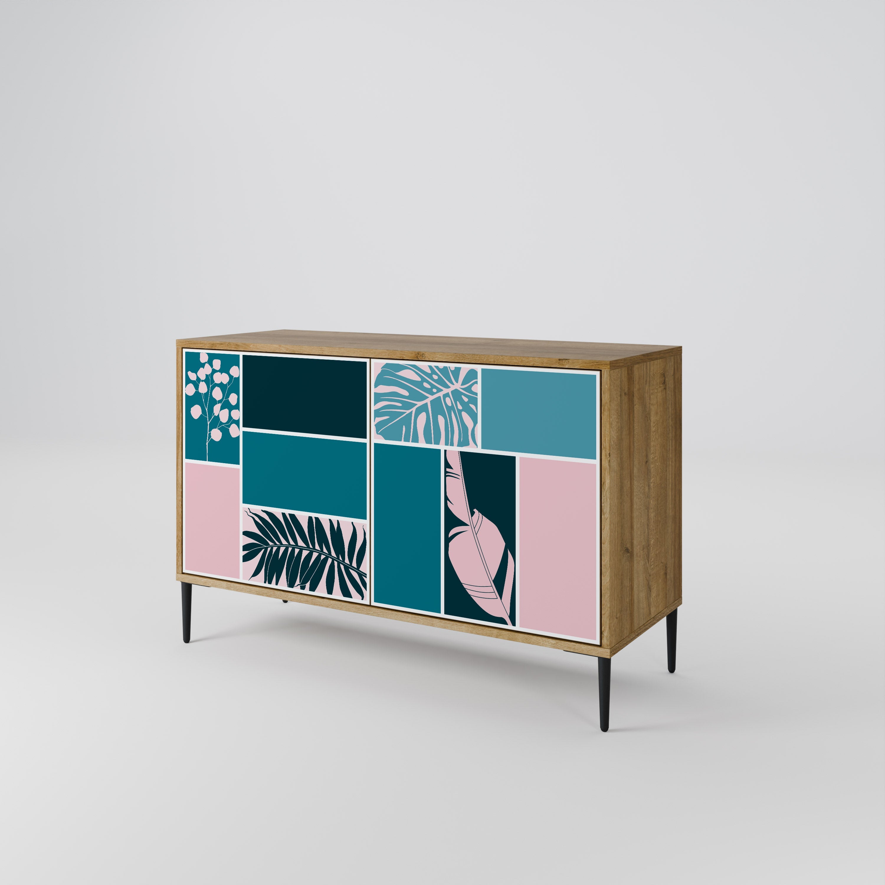 COMBINATION OF SHAPES 2-türiges Sideboard in Eichenoptik