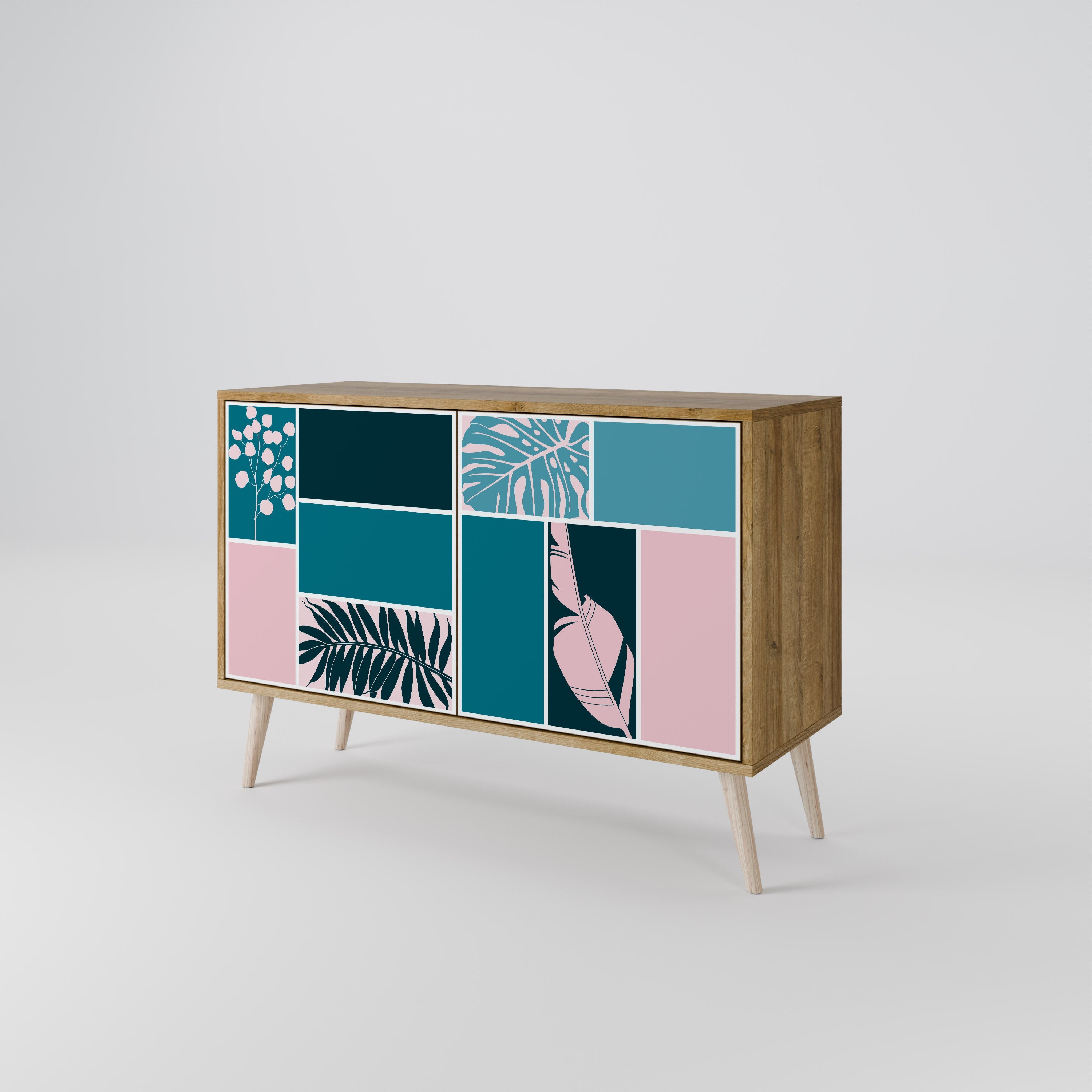 COMBINATION OF SHAPES 2-türiges Sideboard in Eichenoptik