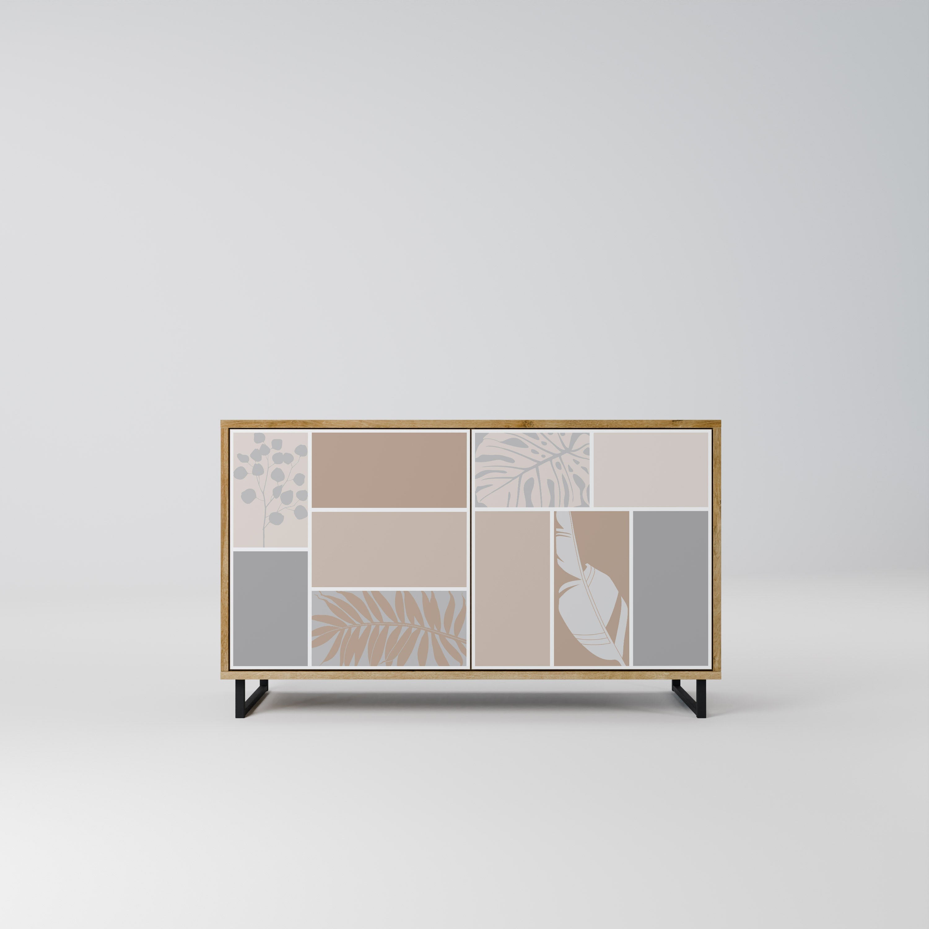 TROPICAL SHAPES 2-türiges Sideboard in Eichenoptik