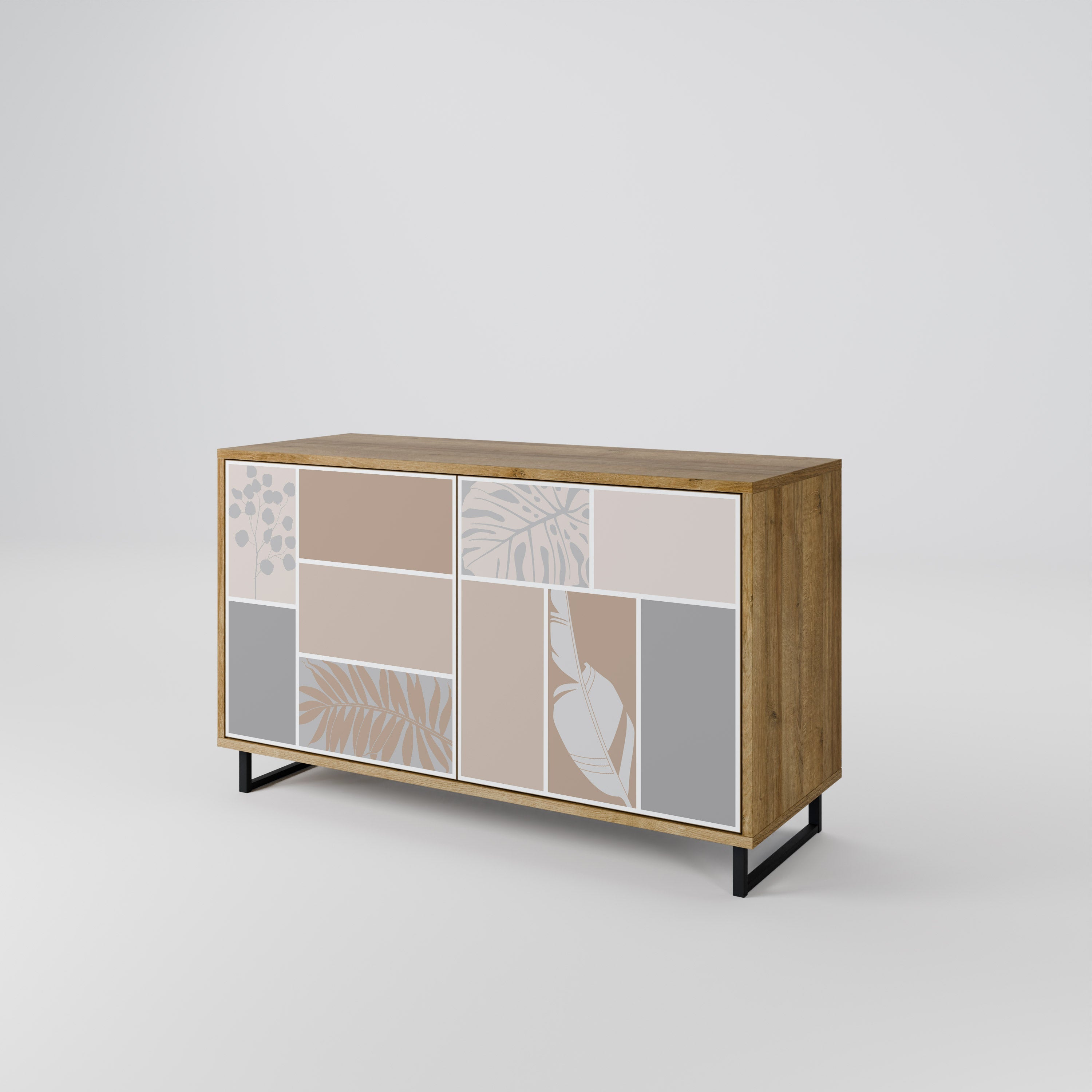 TROPICAL SHAPES 2-türiges Sideboard in Eichenoptik