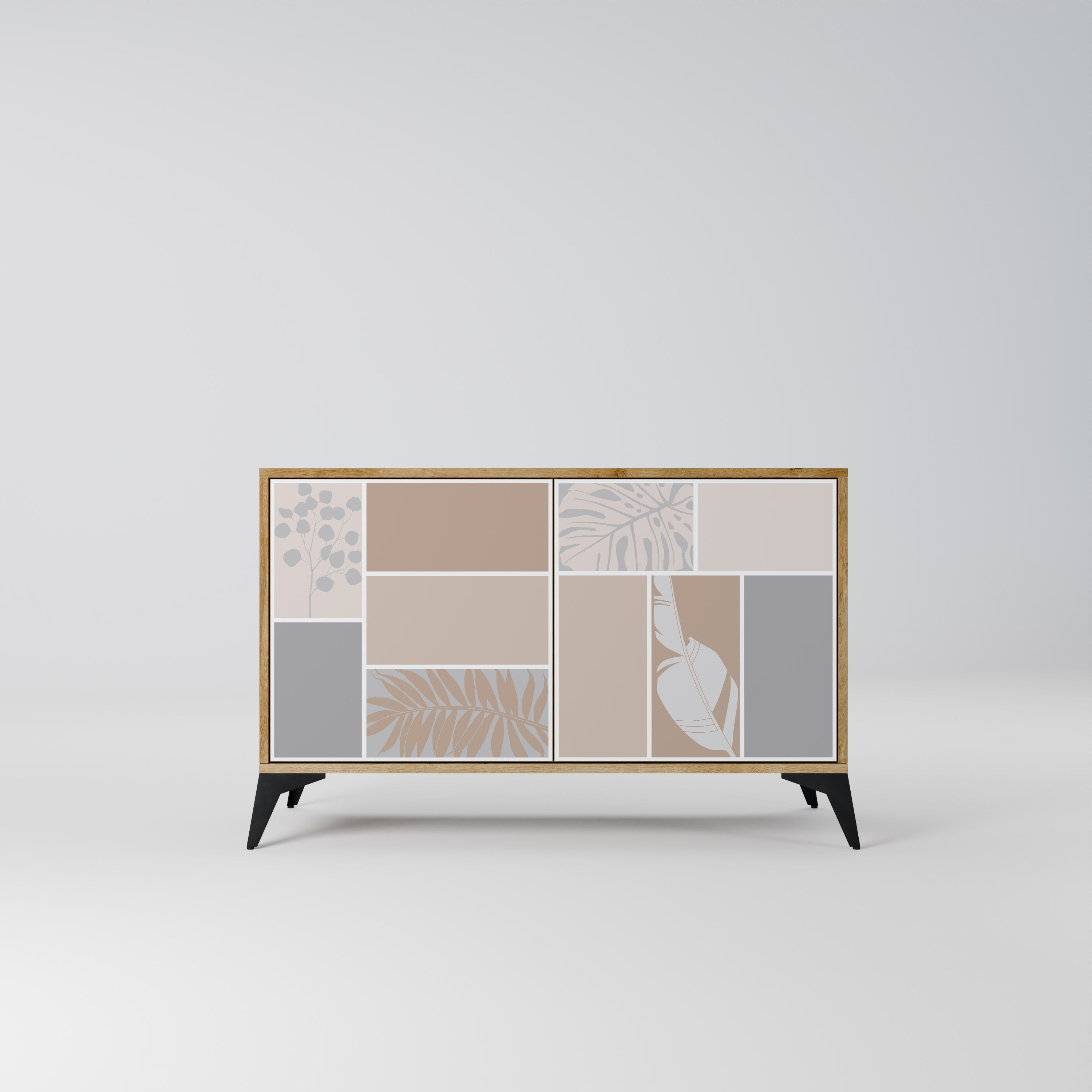 TROPICAL SHAPES 2-türiges Sideboard in Eichenoptik