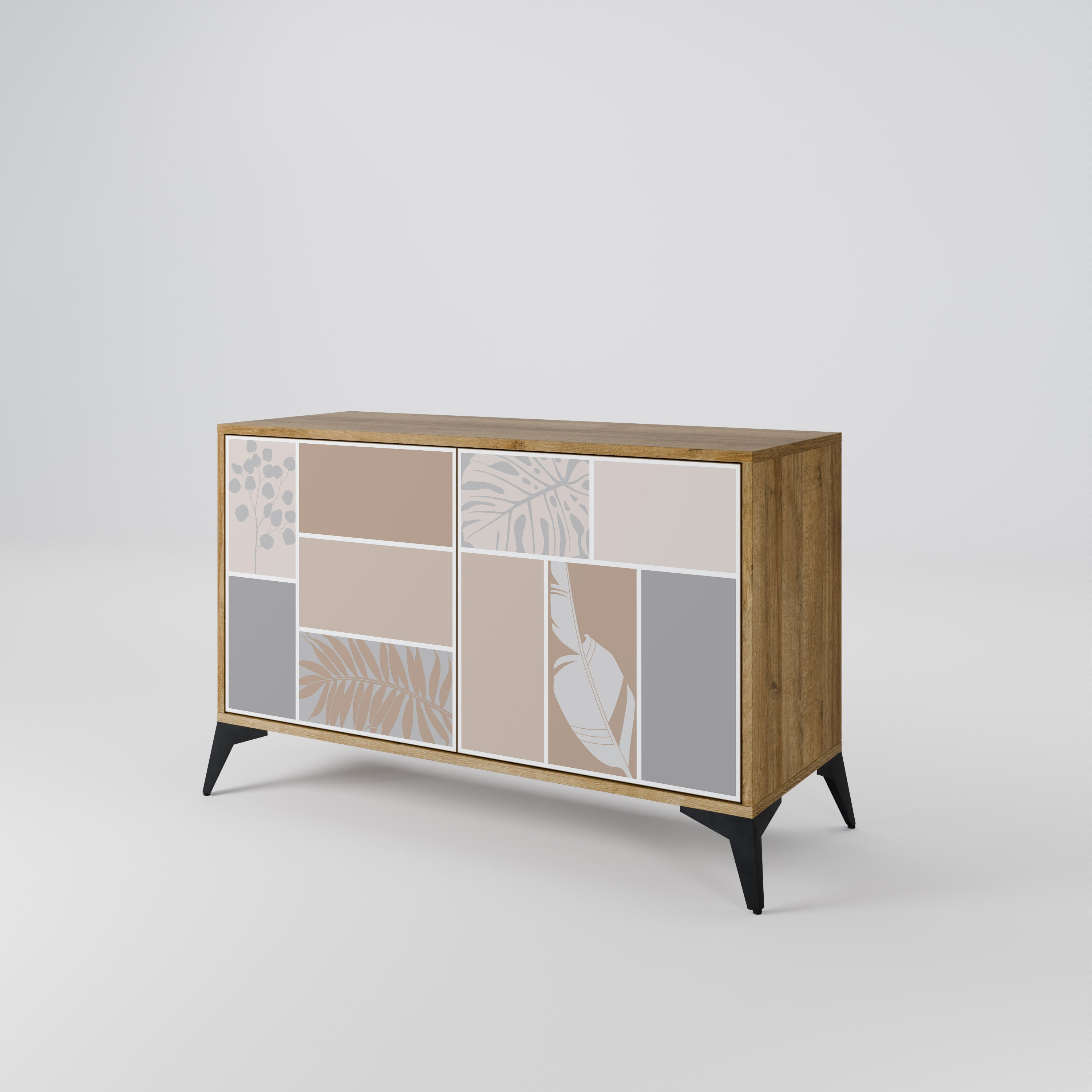 TROPICAL SHAPES 2-türiges Sideboard in Eichenoptik