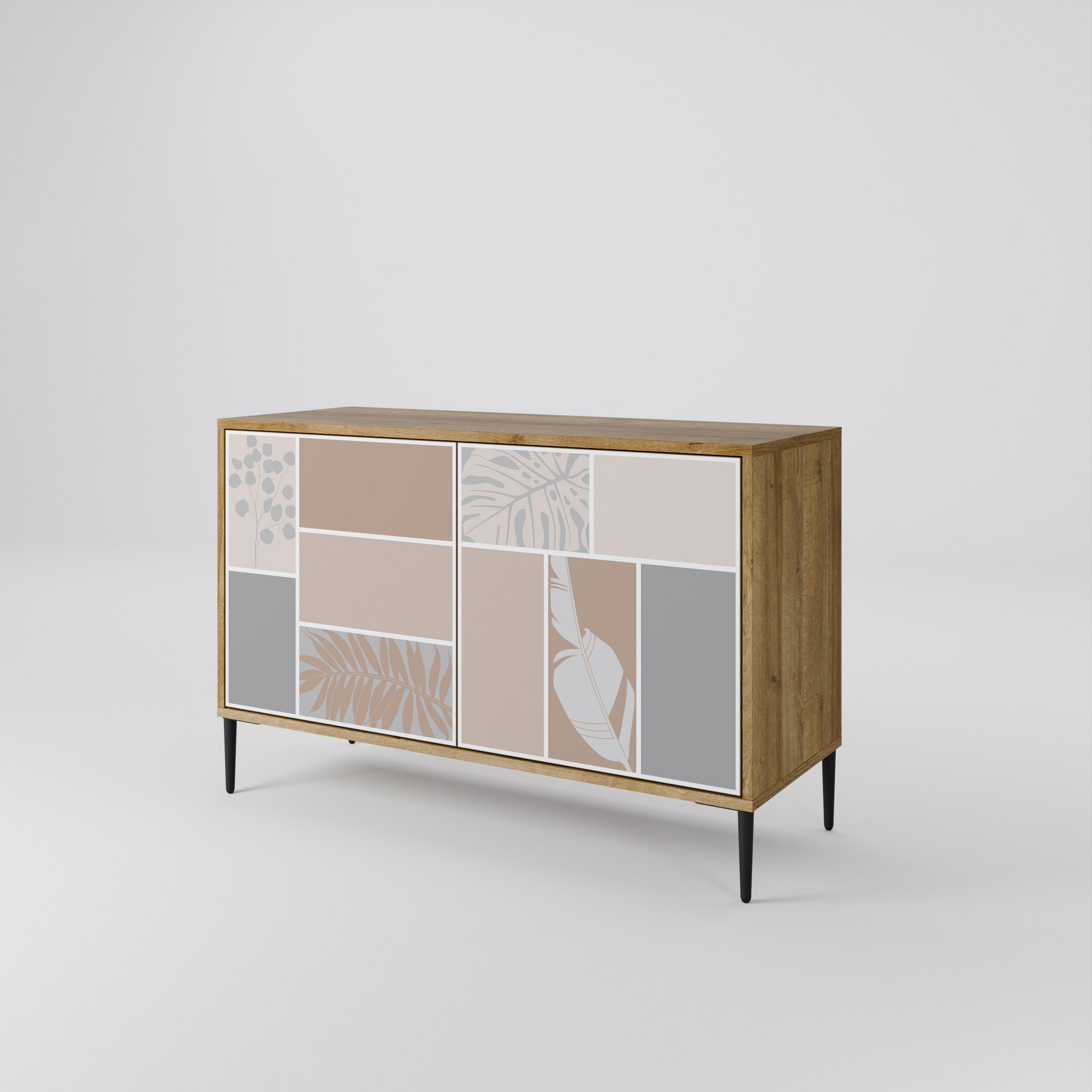 TROPICAL SHAPES 2-türiges Sideboard in Eichenoptik