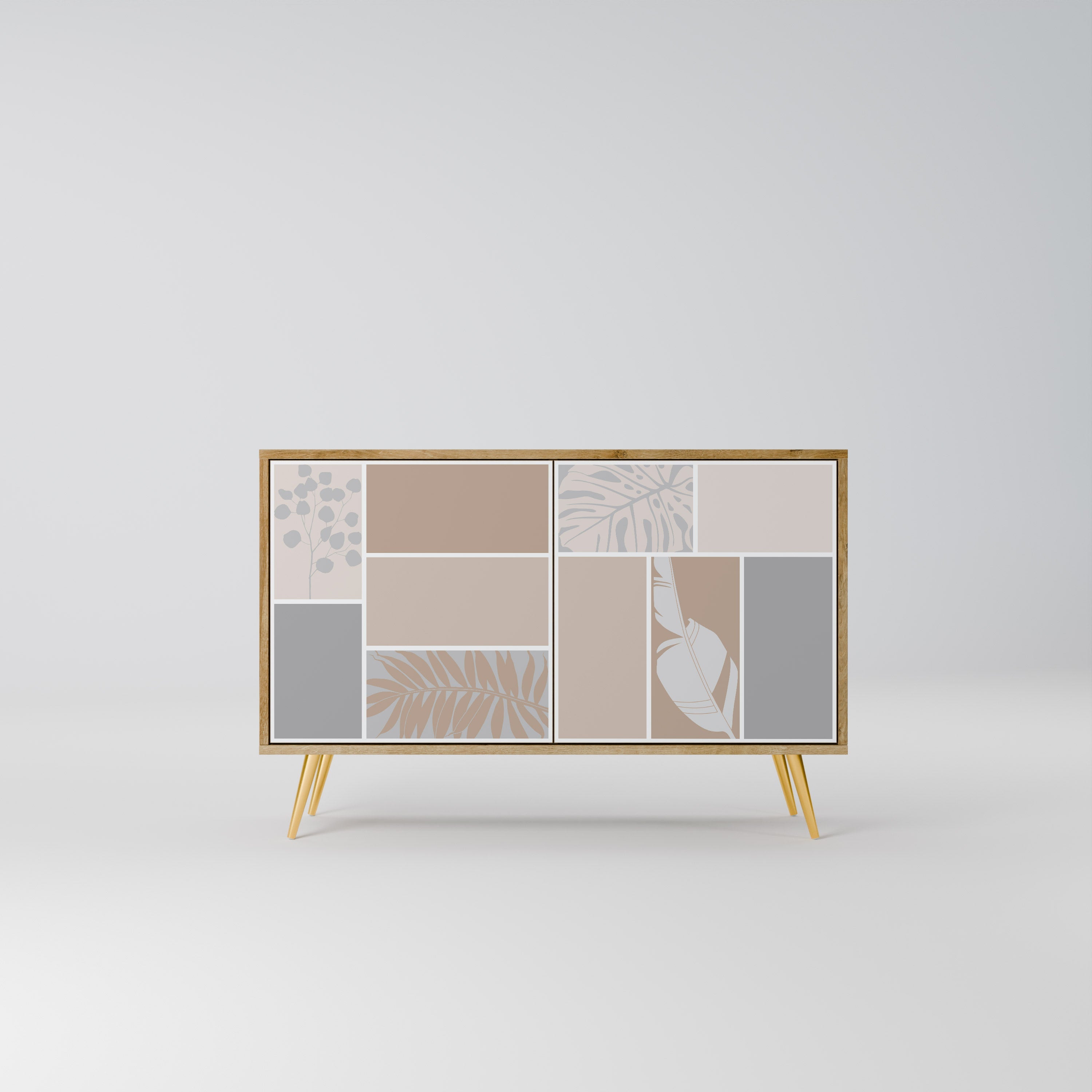 TROPICAL SHAPES 2-türiges Sideboard in Eichenoptik