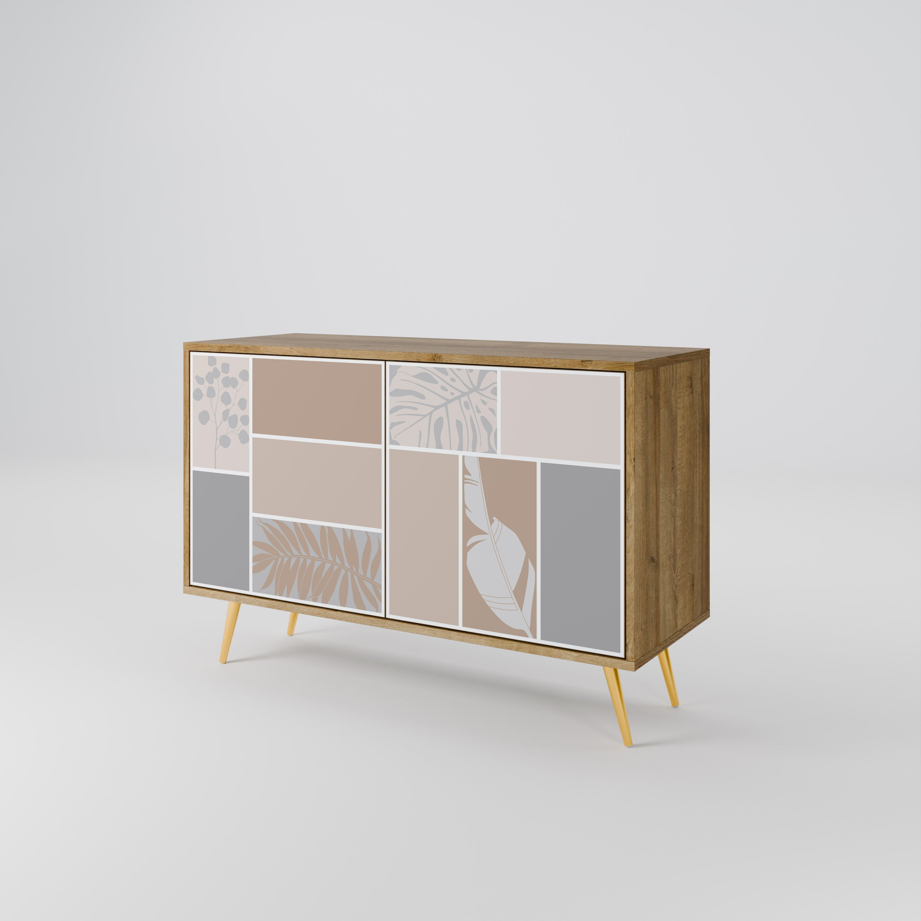 TROPICAL SHAPES 2-türiges Sideboard in Eichenoptik