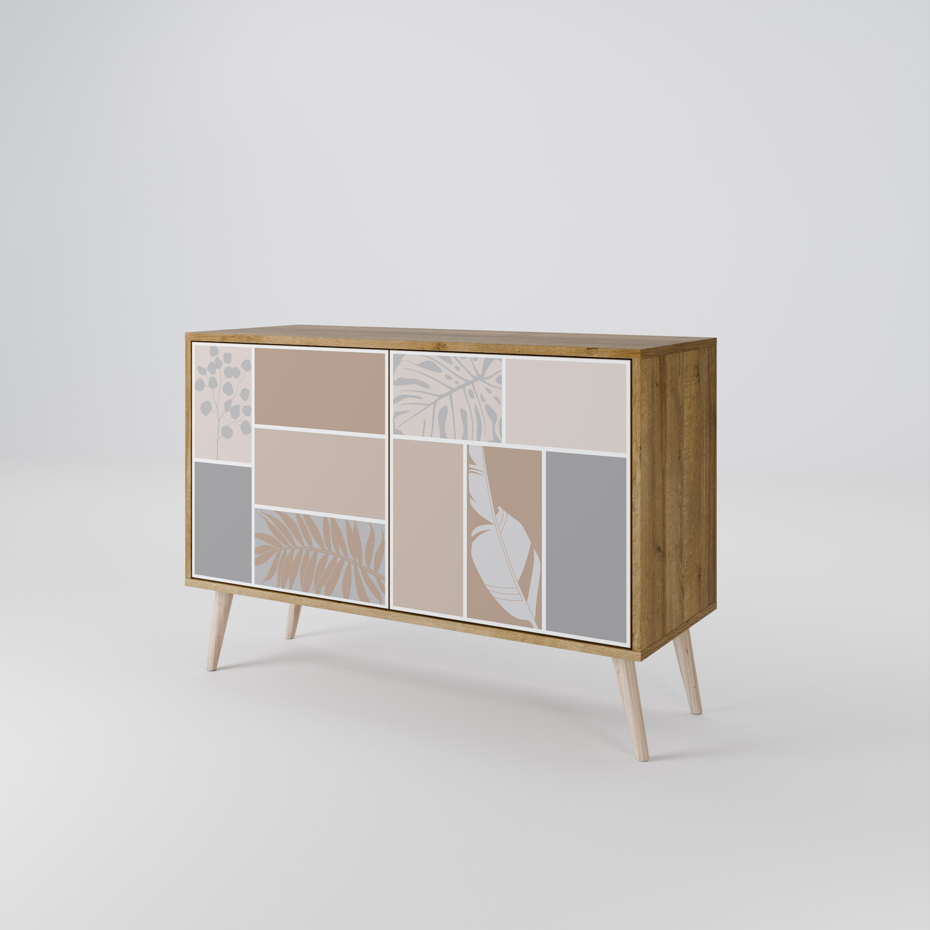 TROPICAL SHAPES 2-türiges Sideboard in Eichenoptik