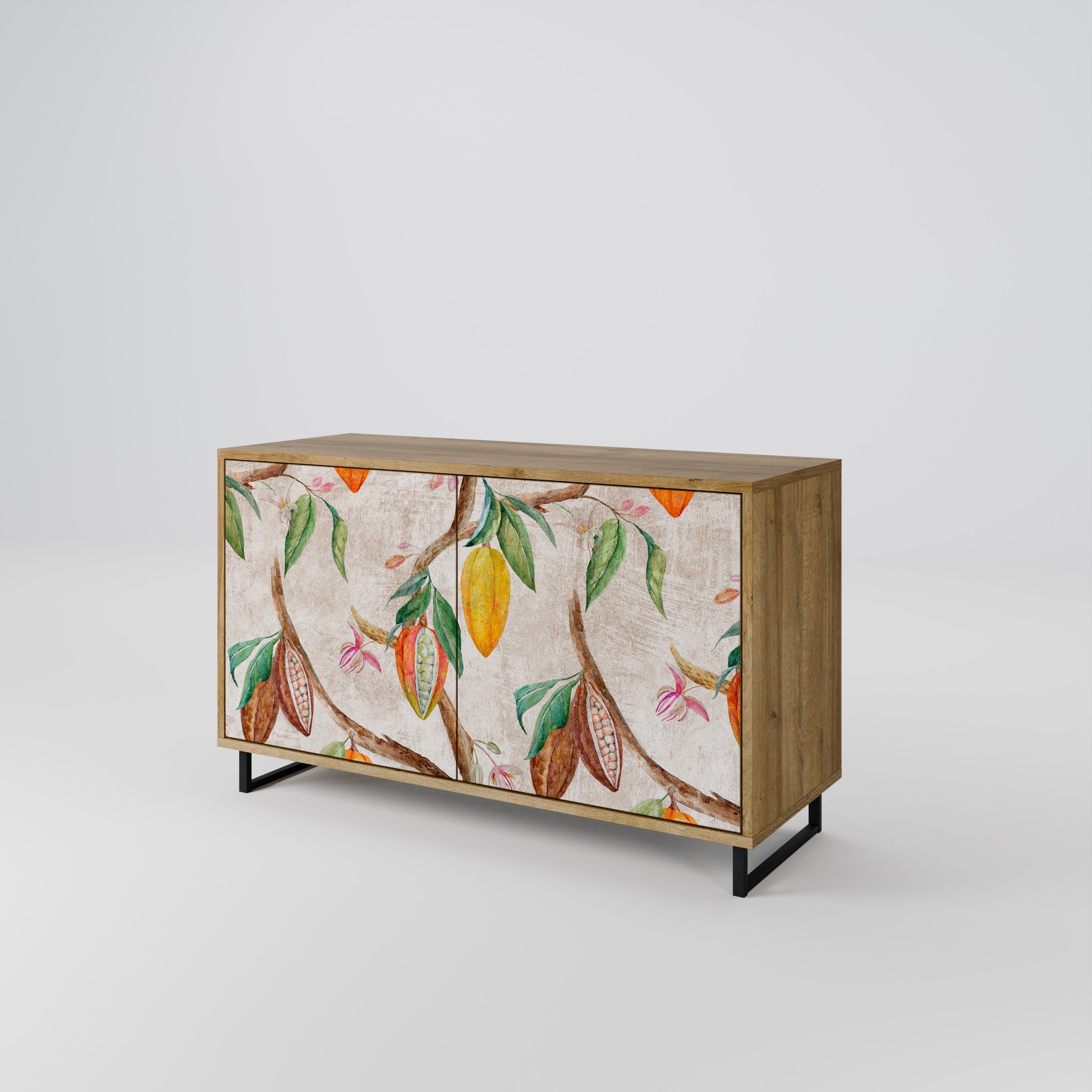 COCOA FRUITS Sideboard mit 2 Türen in Eichenoptik