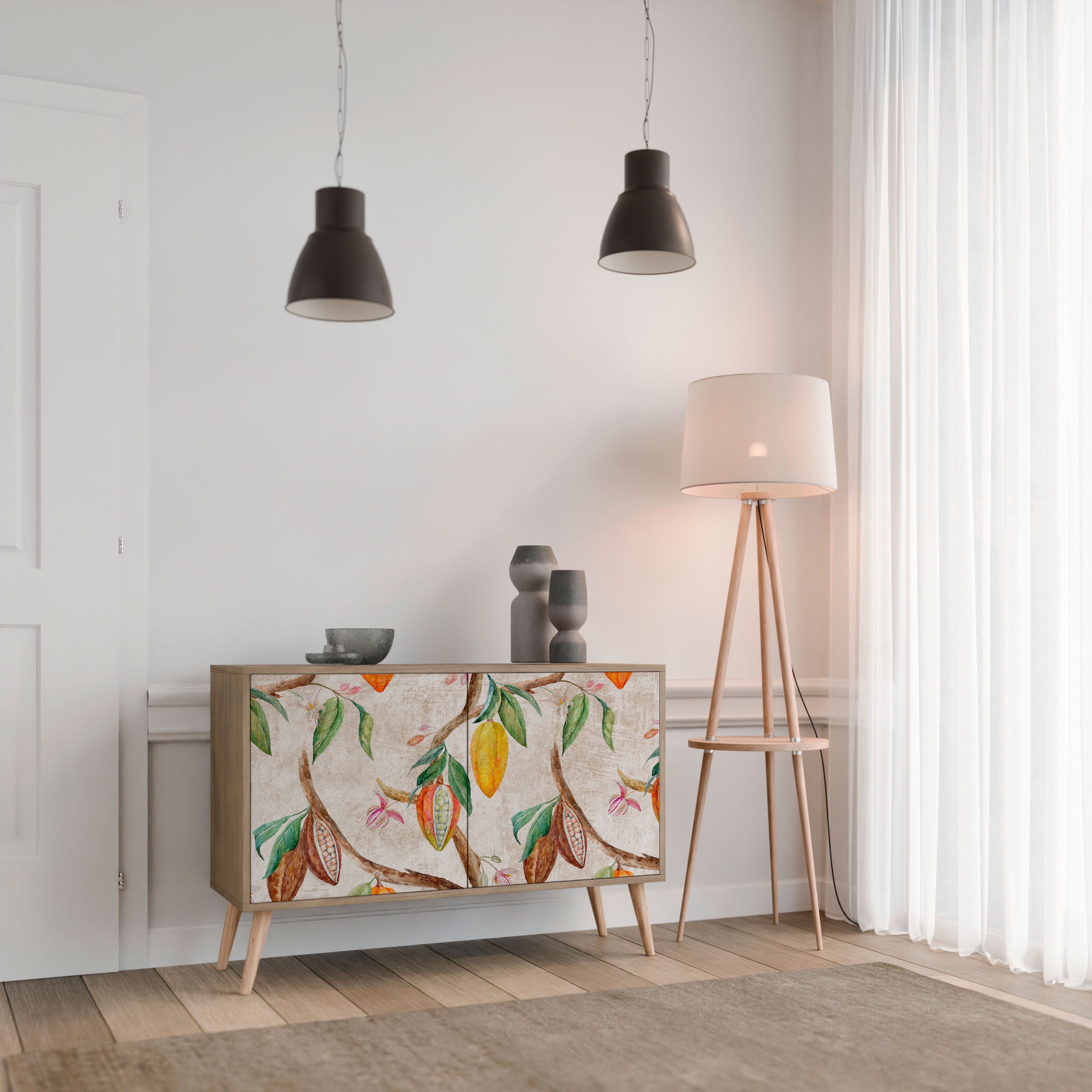 COCOA FRUITS Sideboard mit 2 Türen in Eichenoptik