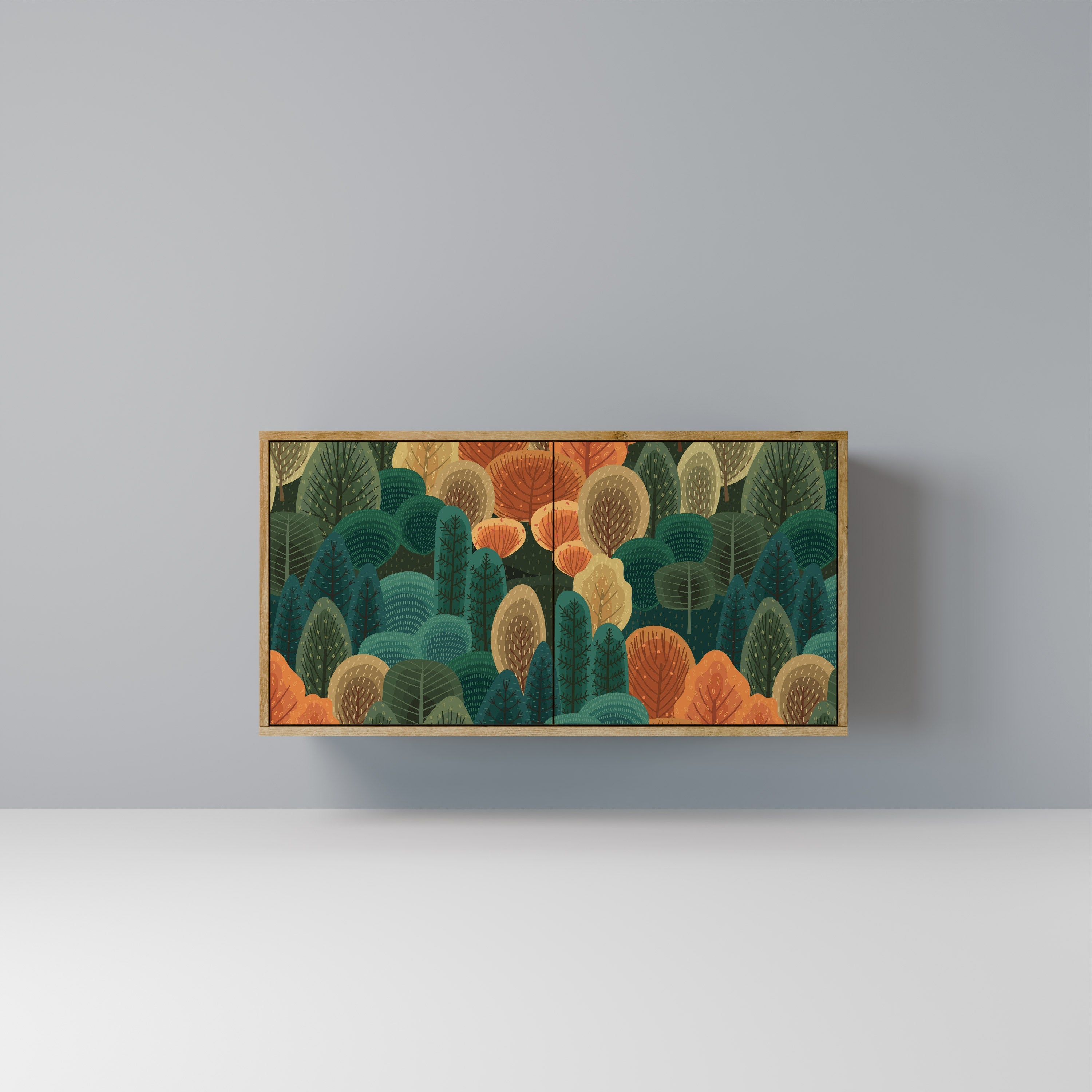 AUTUMN KALEIDOSCOPE Sideboard mit 2 Türen in Eichenoptik