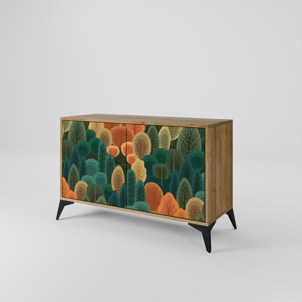 AUTUMN KALEIDOSCOPE Sideboard mit 2 Türen in Eichenoptik
