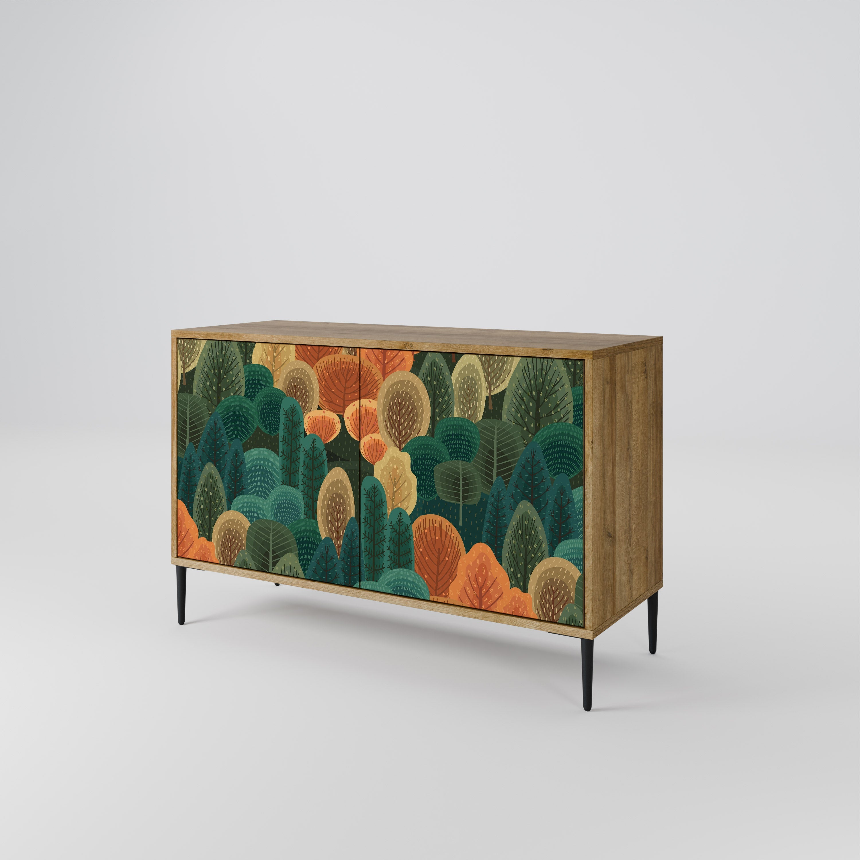 AUTUMN KALEIDOSCOPE Sideboard mit 2 Türen in Eichenoptik