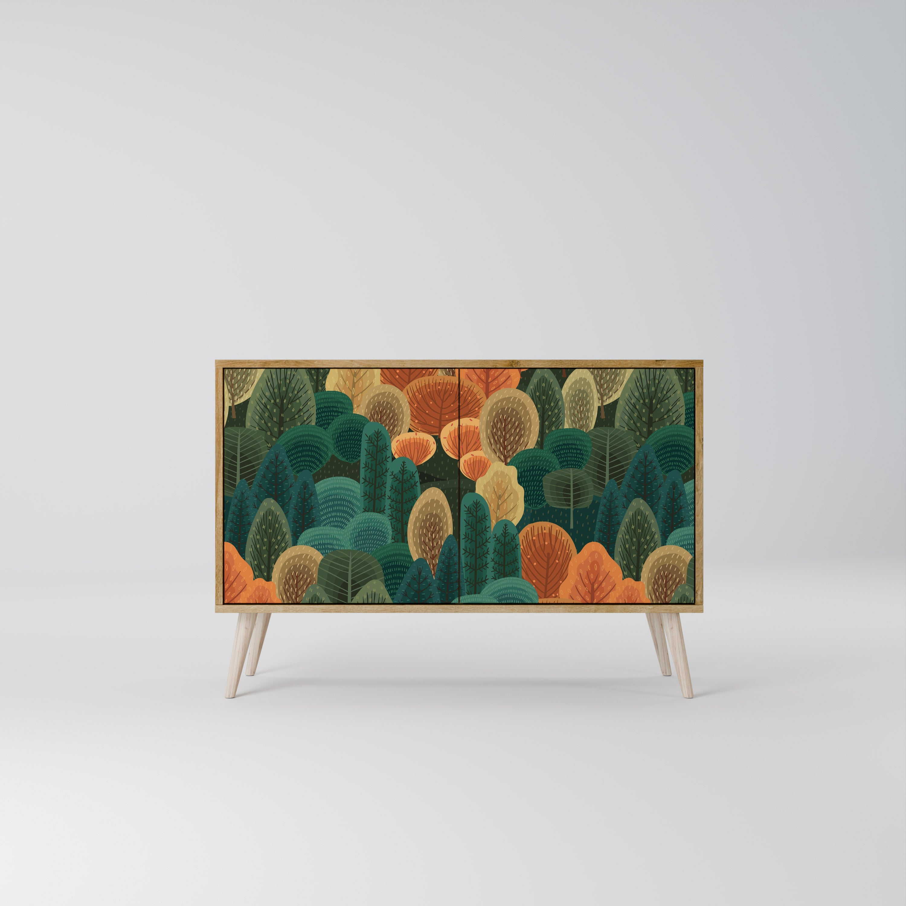 AUTUMN KALEIDOSCOPE Sideboard mit 2 Türen in Eichenoptik