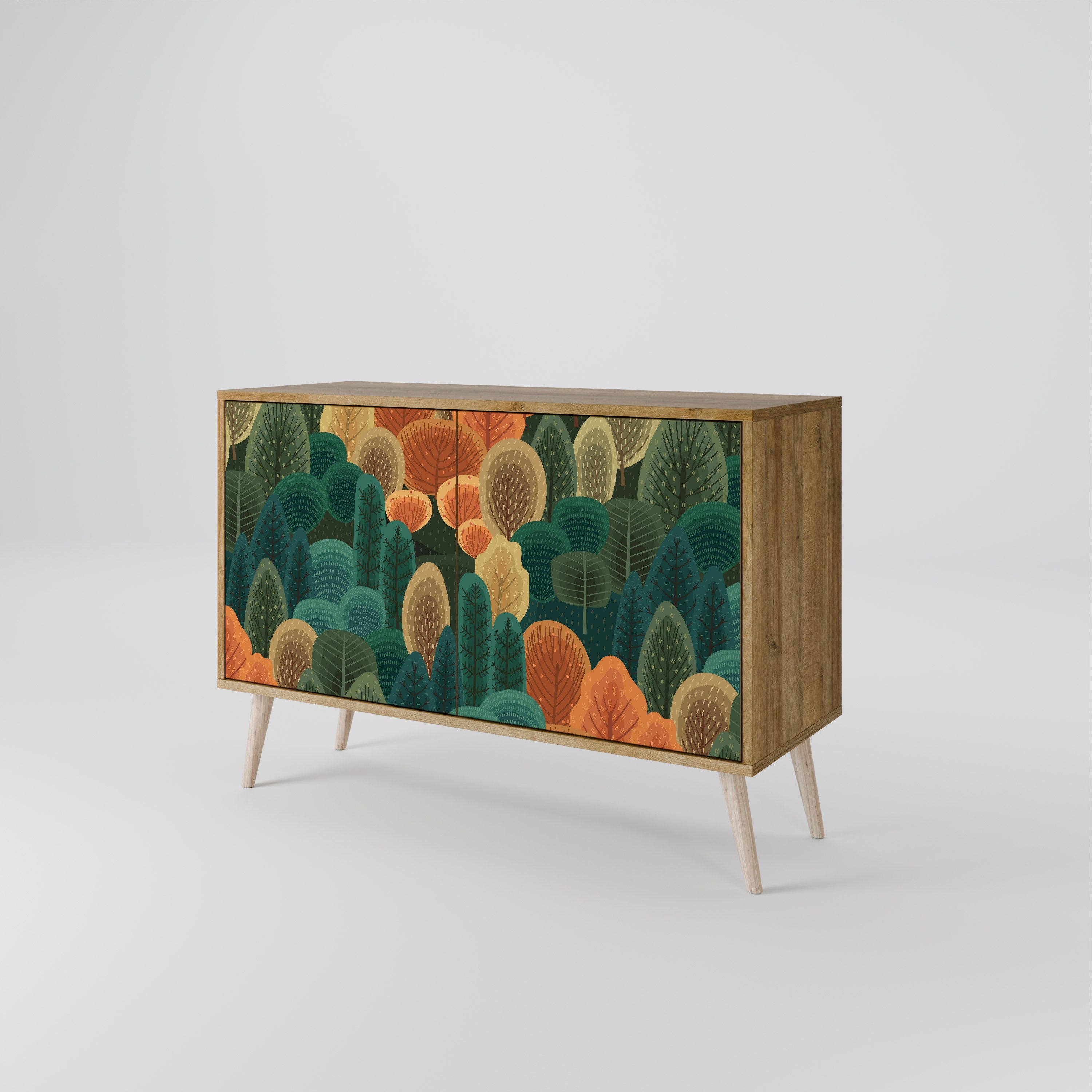 AUTUMN KALEIDOSCOPE Sideboard mit 2 Türen in Eichenoptik