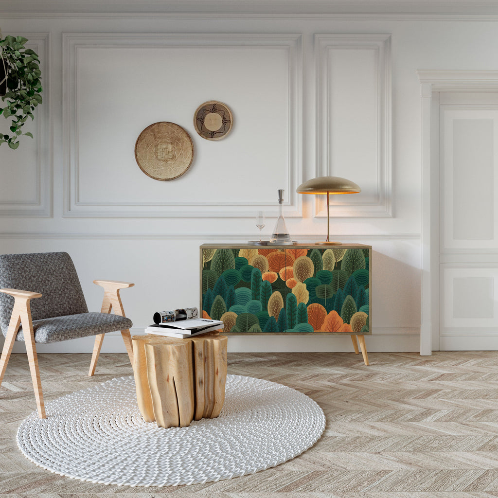 AUTUMN KALEIDOSCOPE Sideboard mit 2 Türen in Eichenoptik