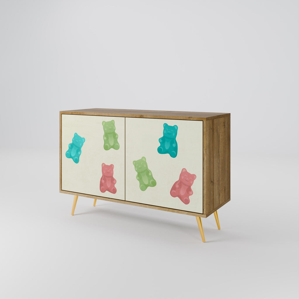 GUMMY BEARS Sideboard mit 2 Türen in Eichenoptik