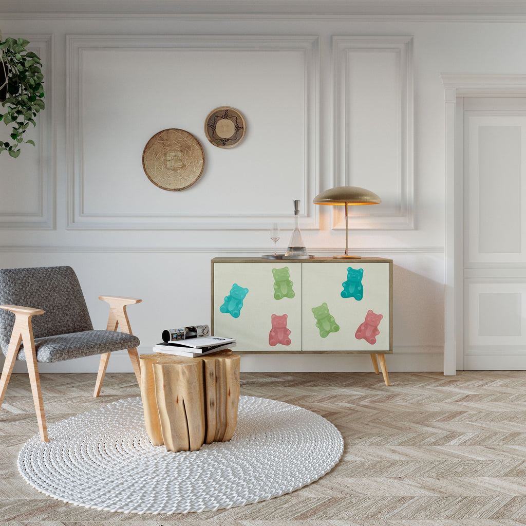 GUMMY BEARS Sideboard mit 2 Türen in Eichenoptik