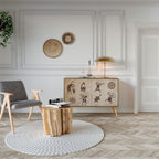 AFRICAN STYLE Sideboard mit 2 Türen in Eiche-Optik