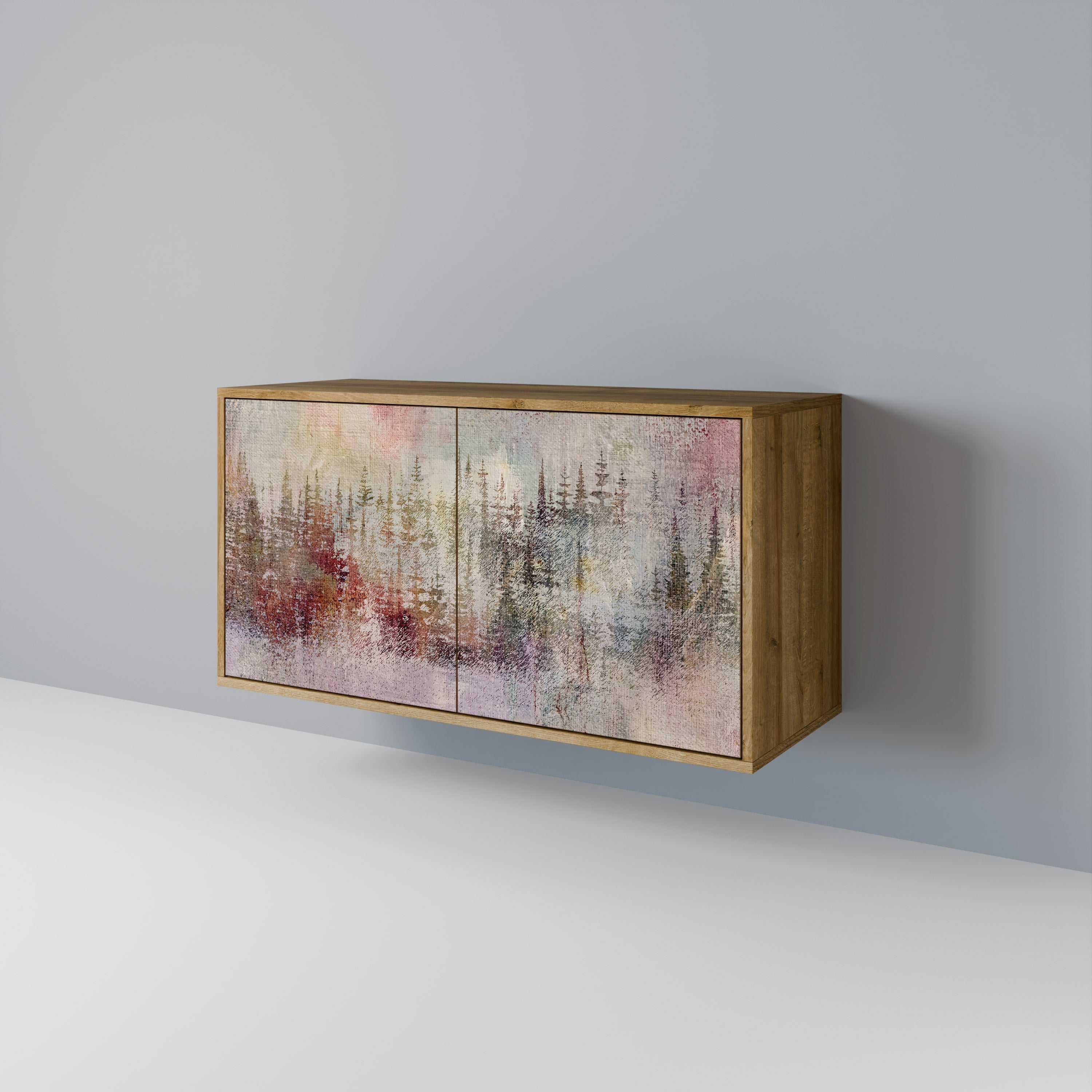 VEILED SUMMIT Sideboard mit 2 Türen in Eichenoptik