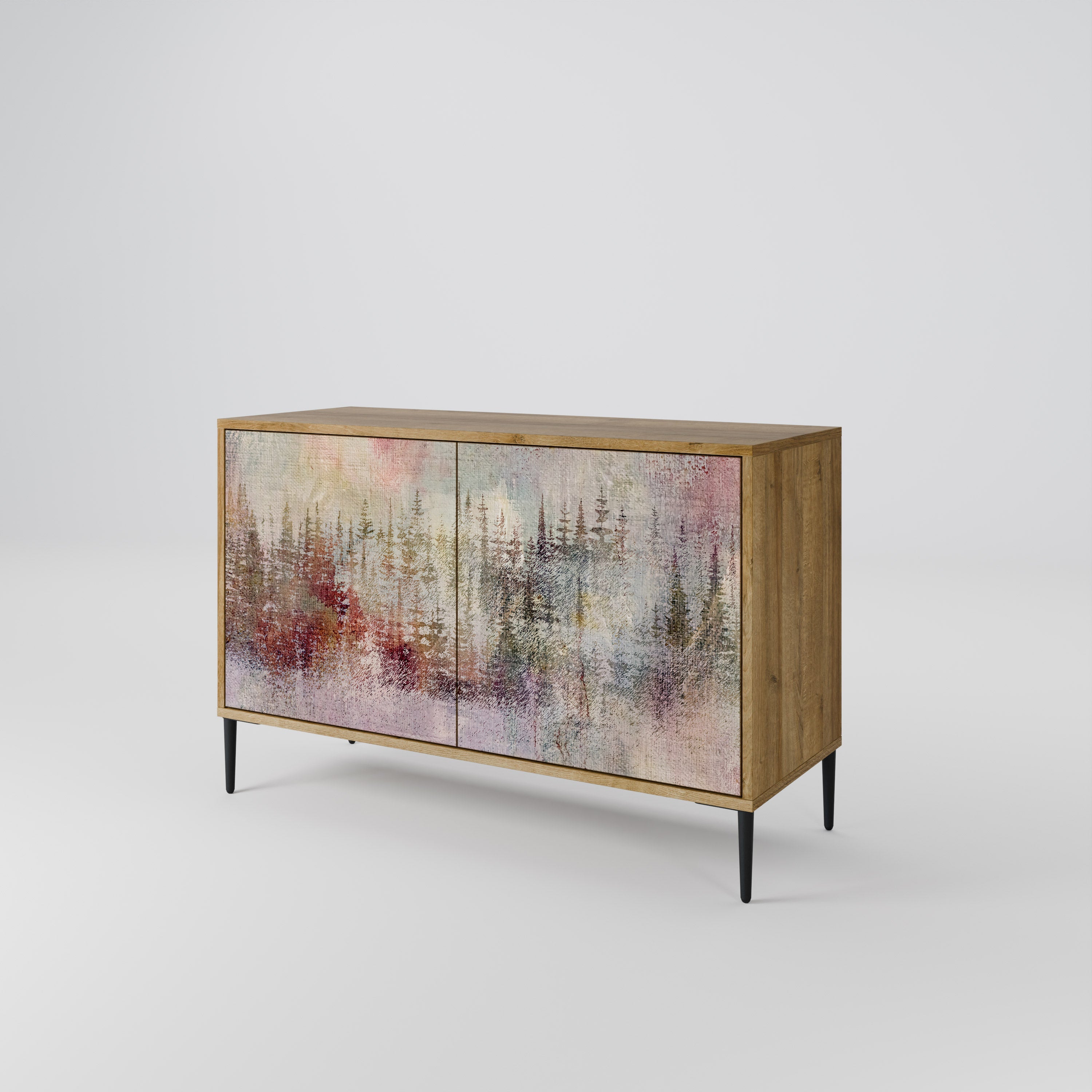 VEILED SUMMIT Sideboard mit 2 Türen in Eichenoptik