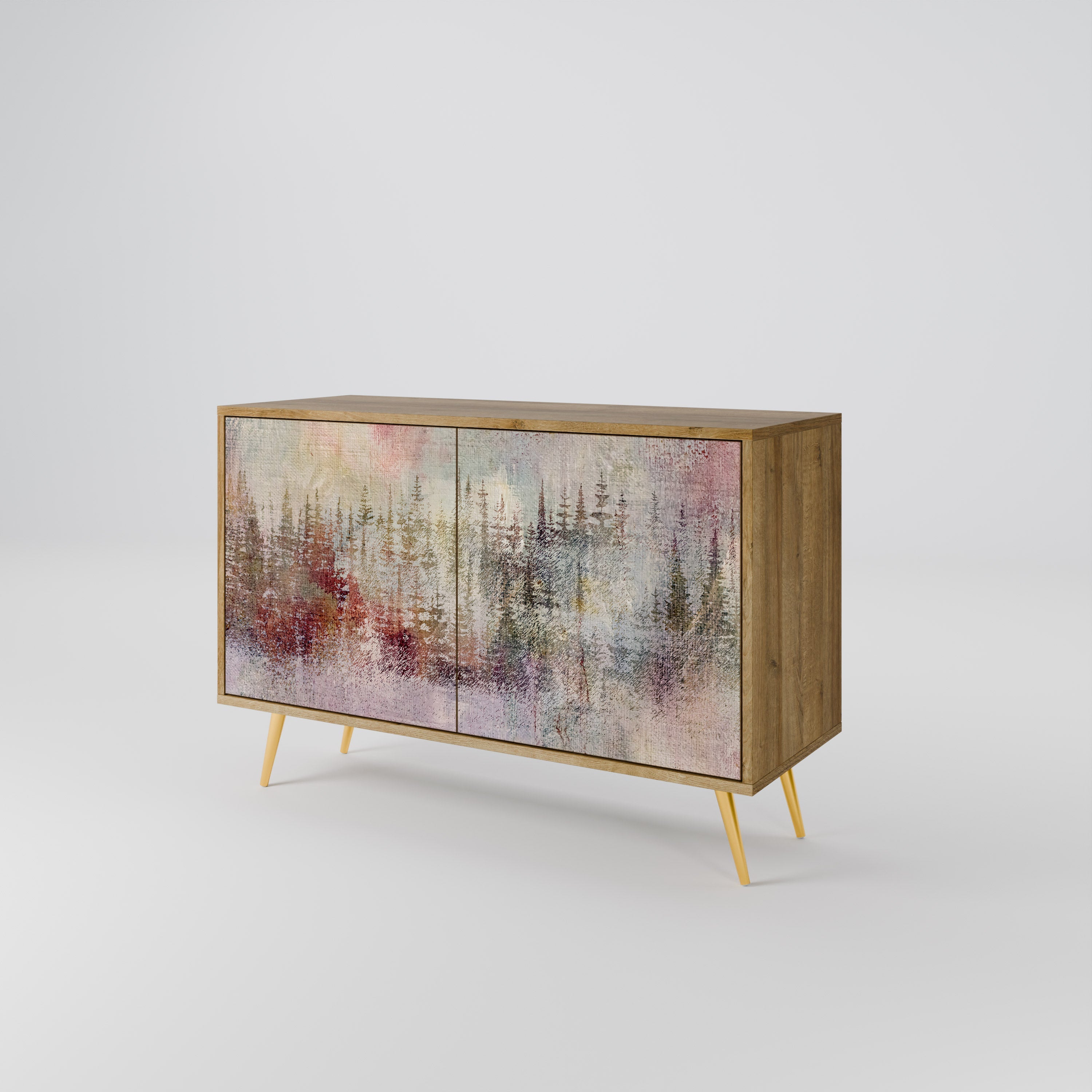 VEILED SUMMIT Sideboard mit 2 Türen in Eichenoptik