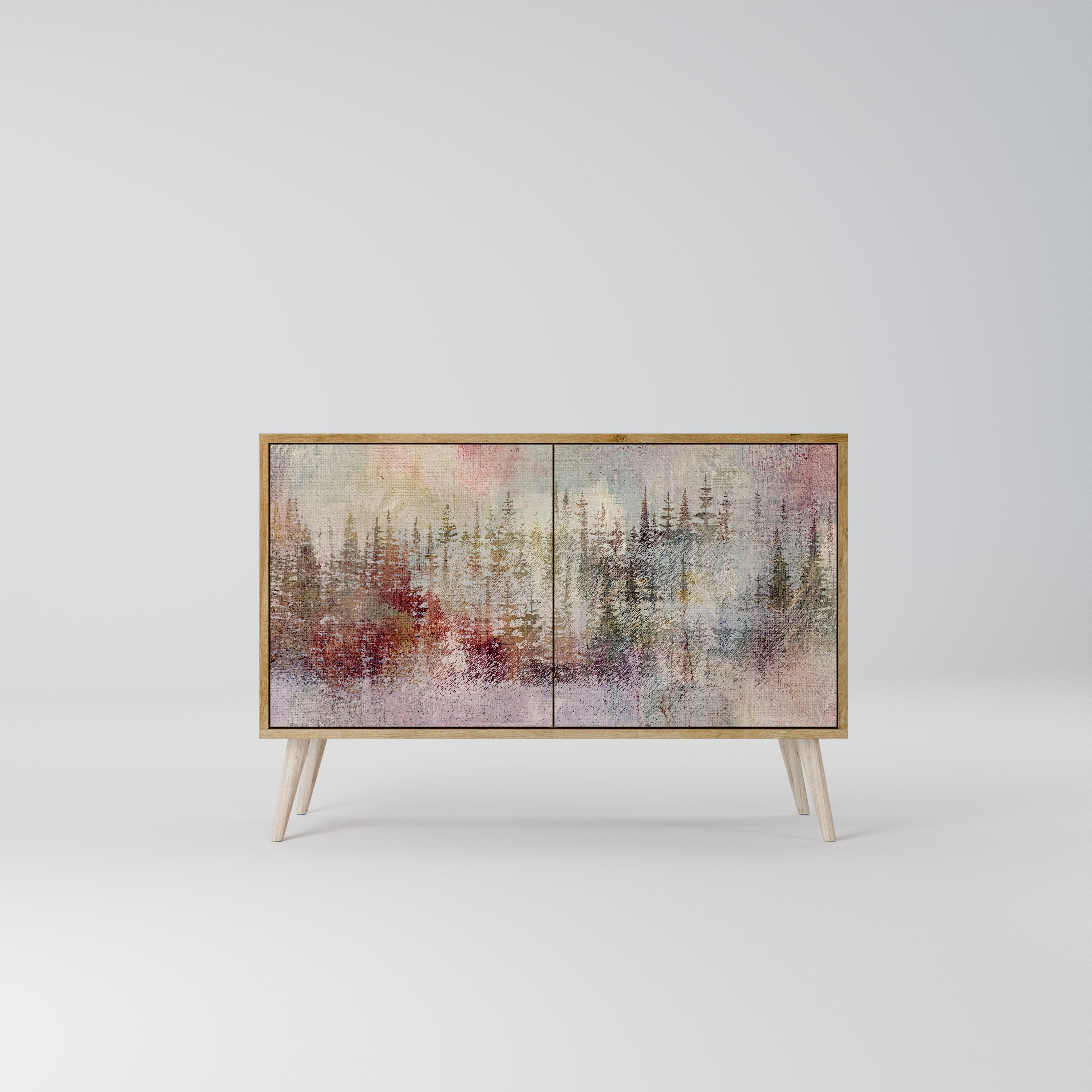 VEILED SUMMIT Sideboard mit 2 Türen in Eichenoptik