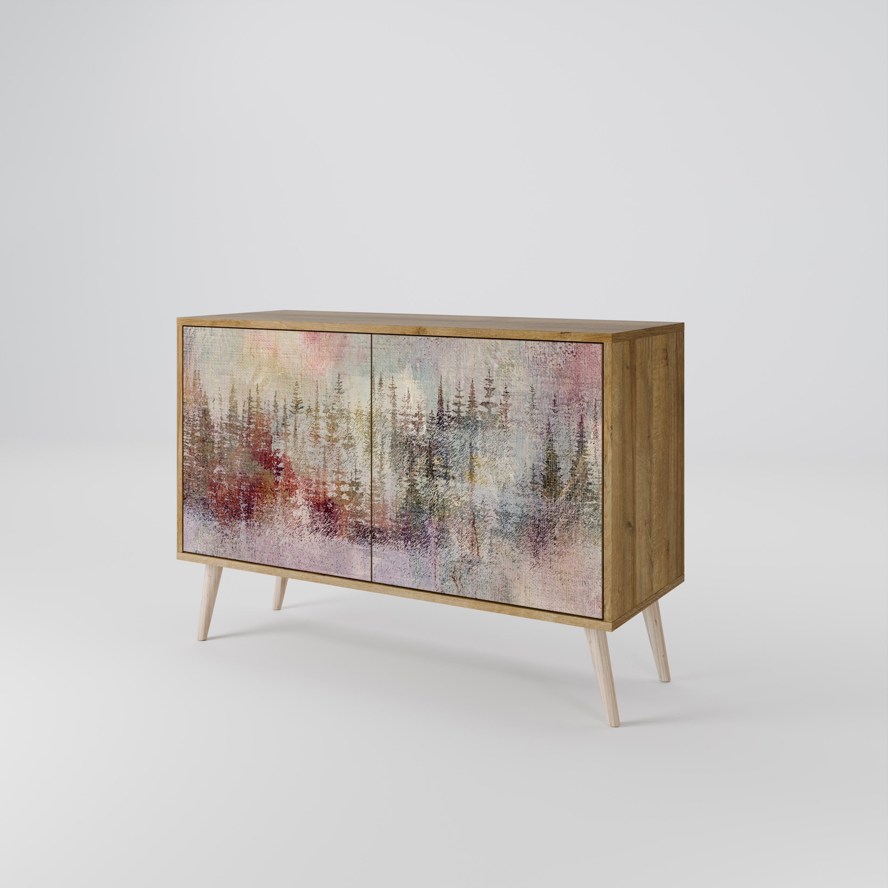 VEILED SUMMIT Sideboard mit 2 Türen in Eichenoptik