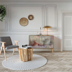 VEILED SUMMIT 2-Door Sideboard in Oak Effect