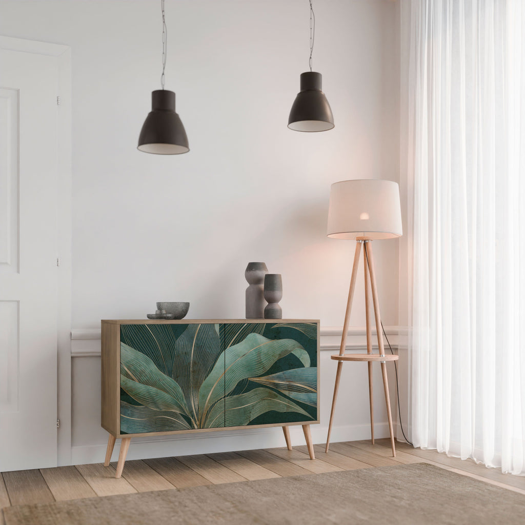 ROYAL GREEN Sideboard mit 2 Türen in Eichenoptik