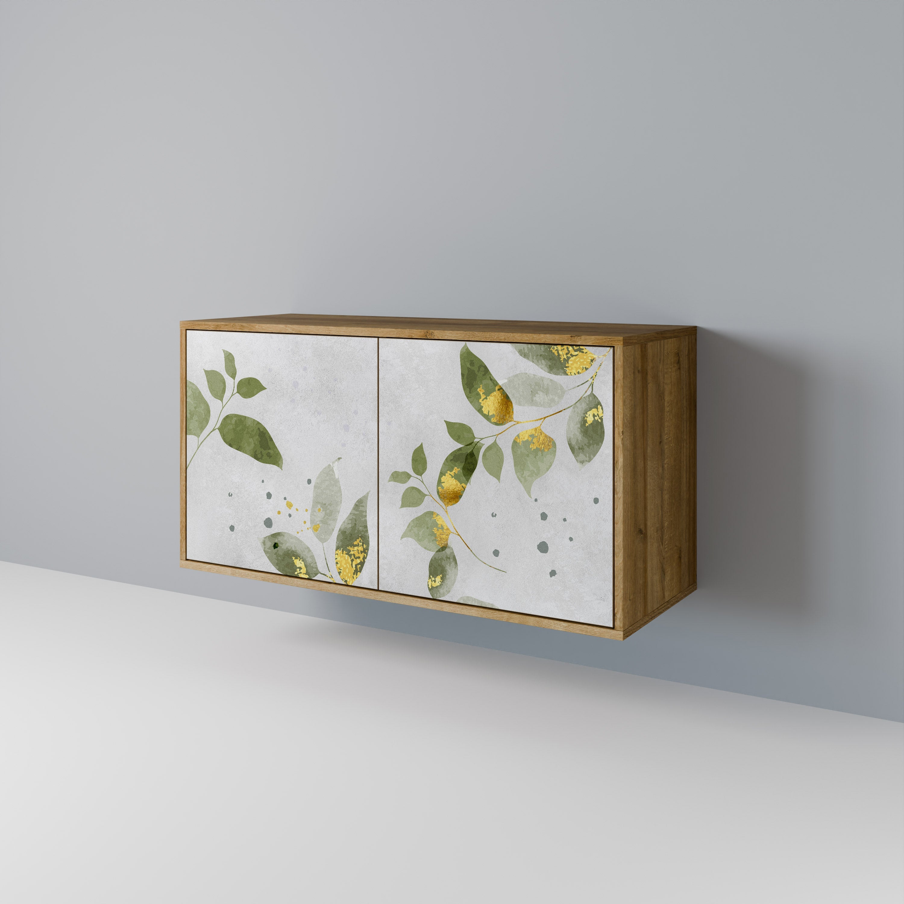 ELEGANT BOTANICS 2-türiges Sideboard in Eichenoptik