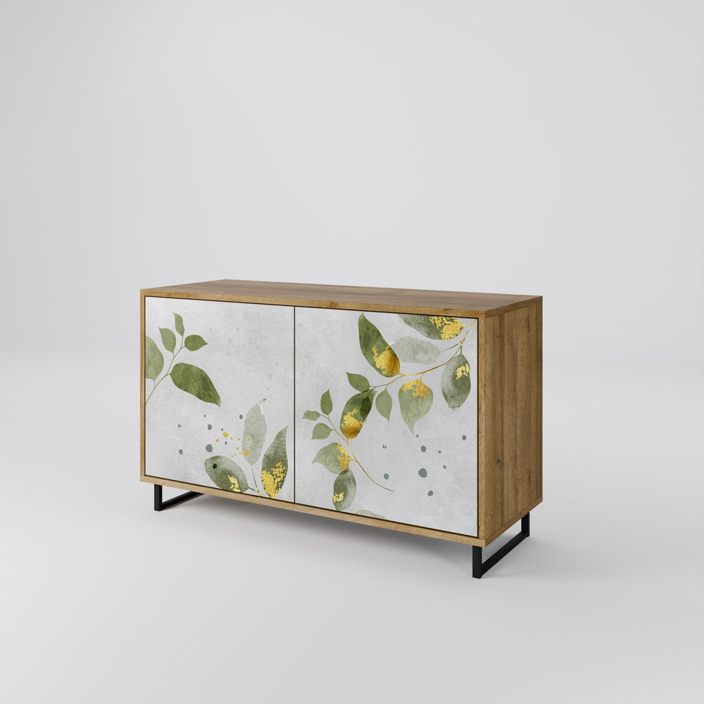 ELEGANT BOTANICS 2-türiges Sideboard in Eichenoptik