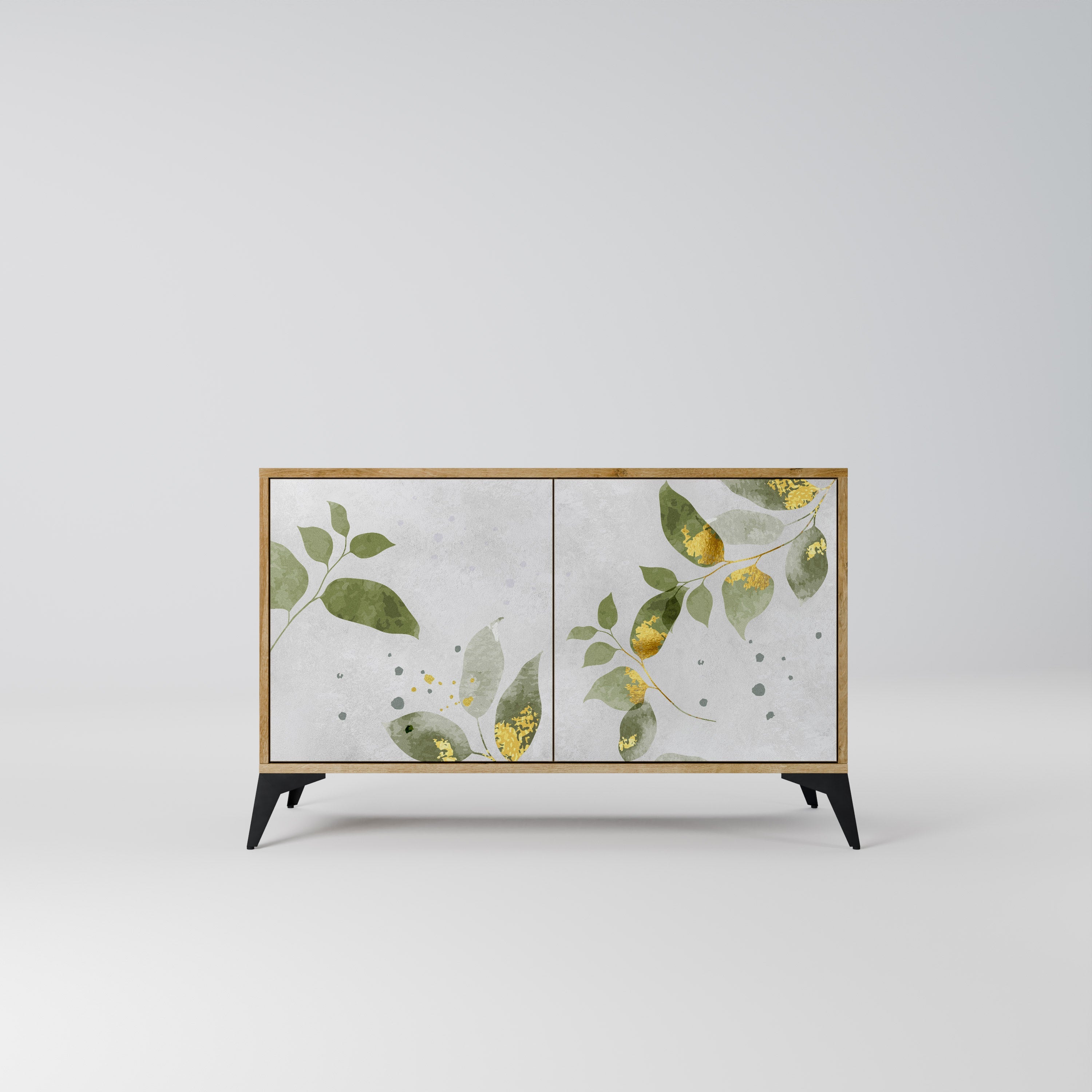 ELEGANT BOTANICS 2-türiges Sideboard in Eichenoptik