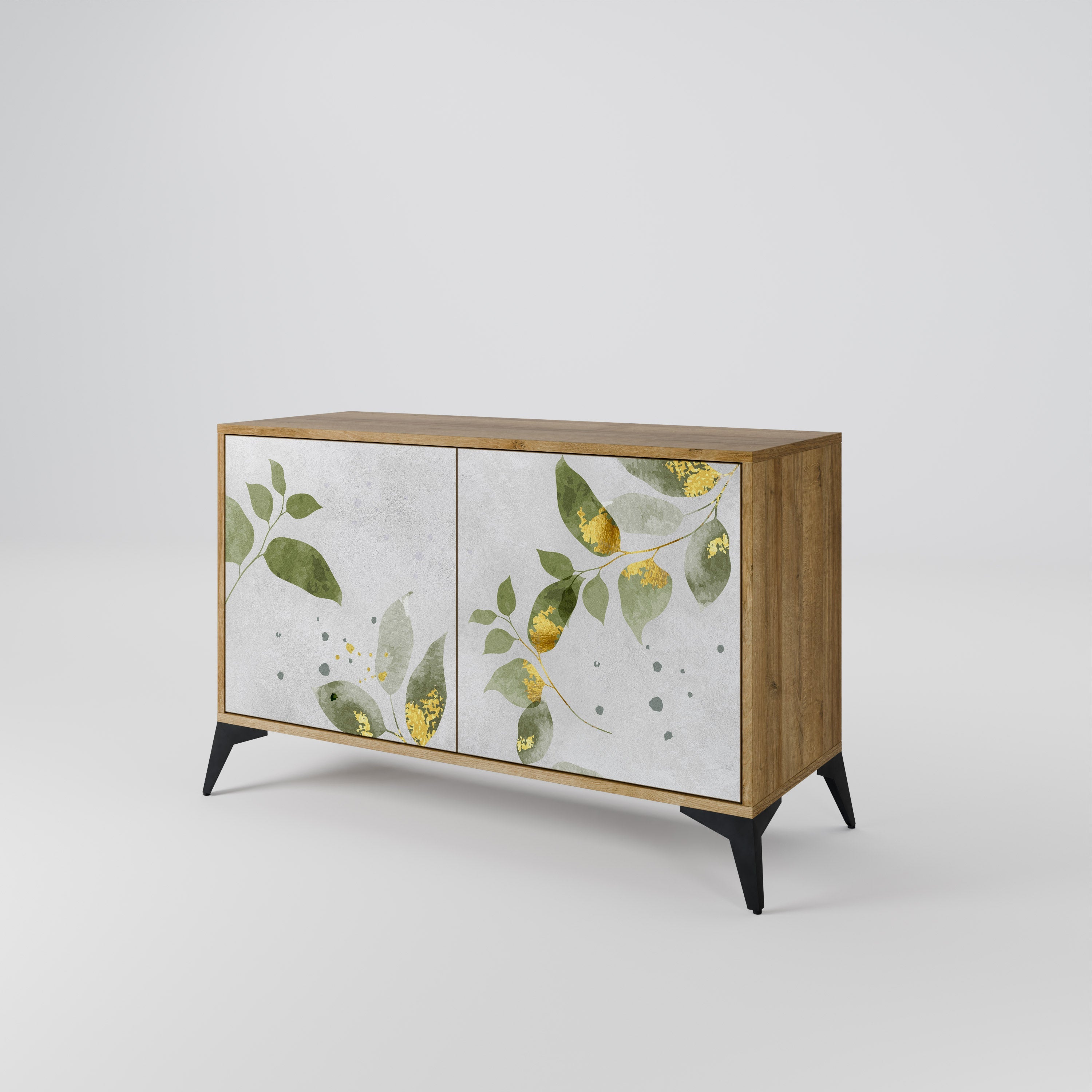 ELEGANT BOTANICS 2-türiges Sideboard in Eichenoptik
