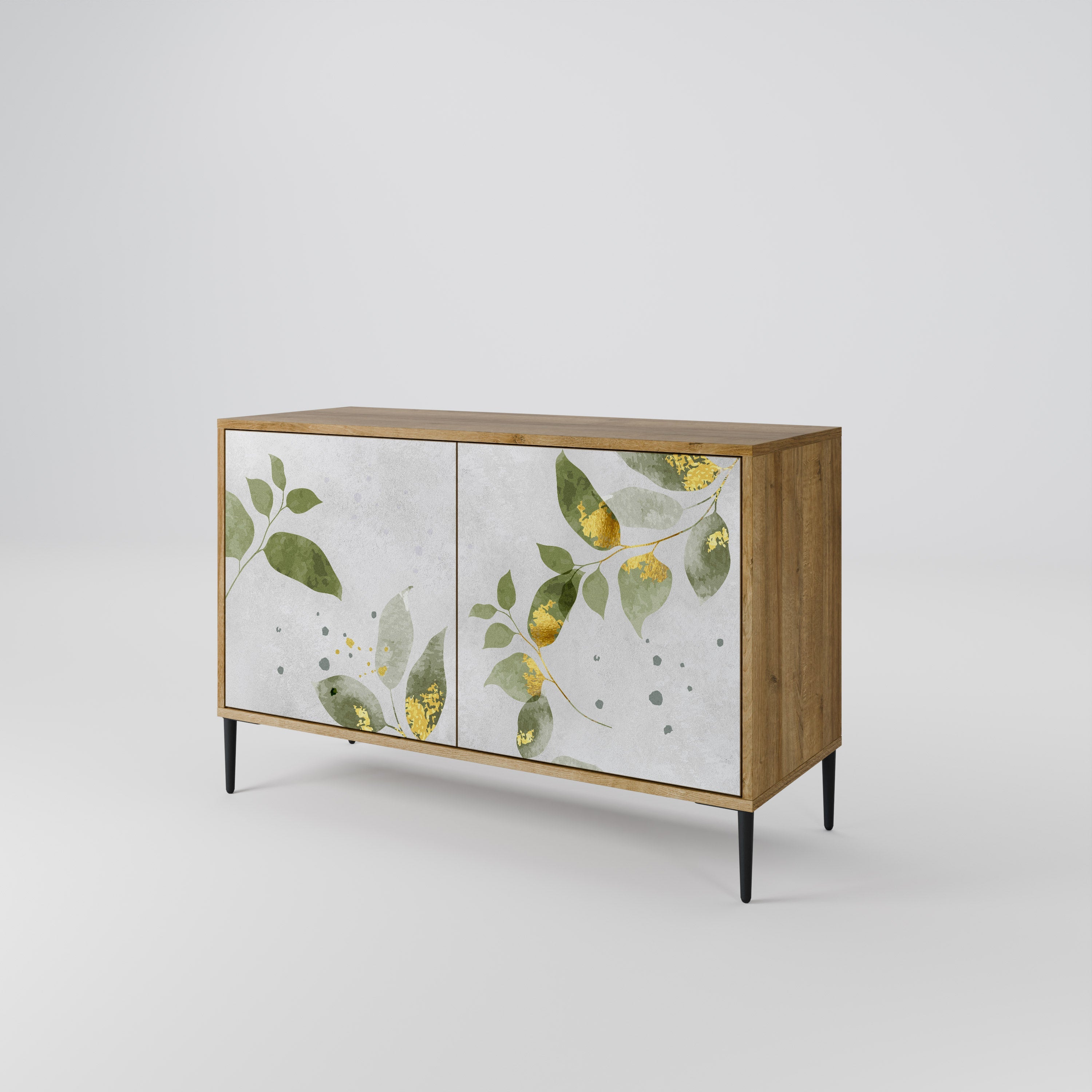 ELEGANT BOTANICS 2-türiges Sideboard in Eichenoptik