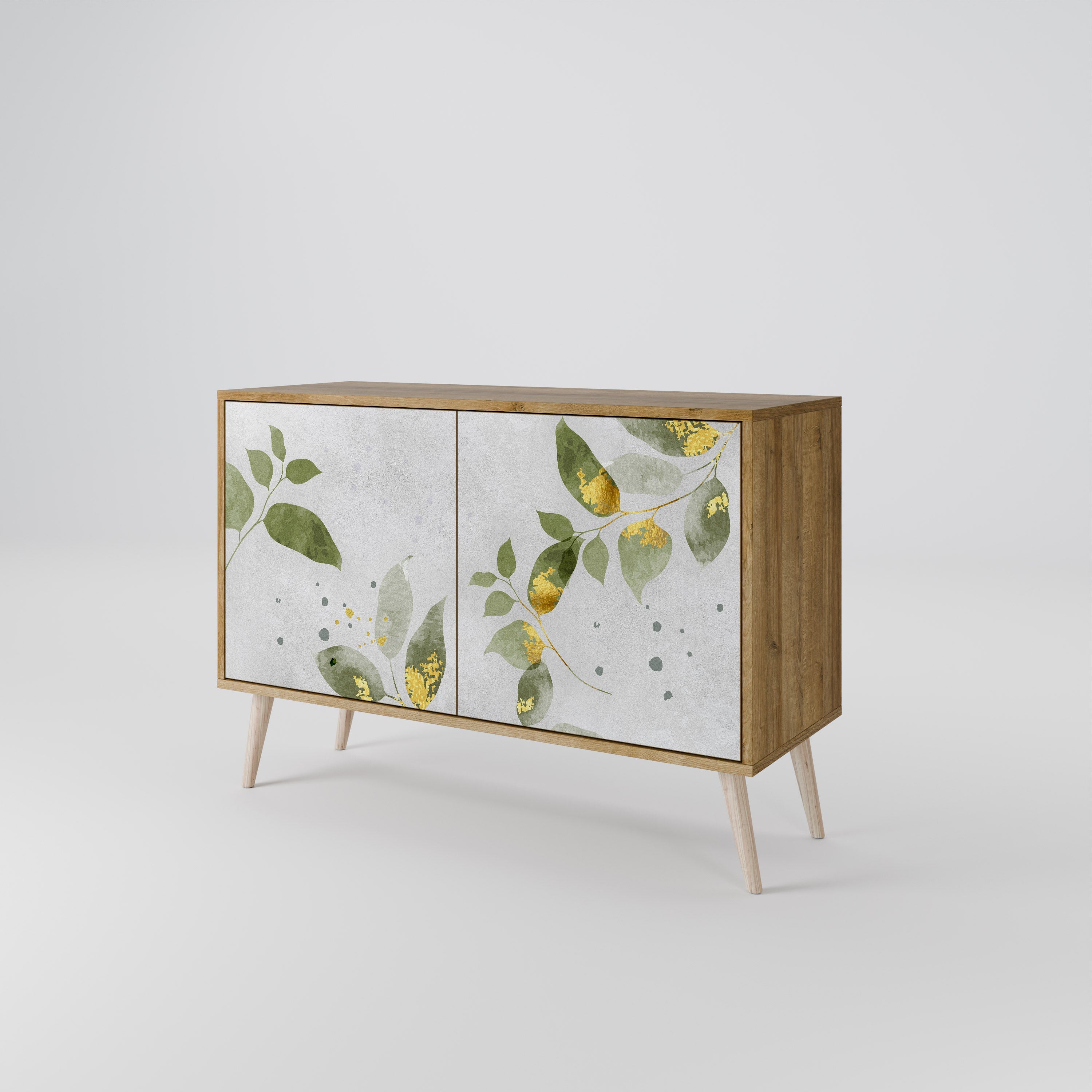 ELEGANT BOTANICS 2-türiges Sideboard in Eichenoptik