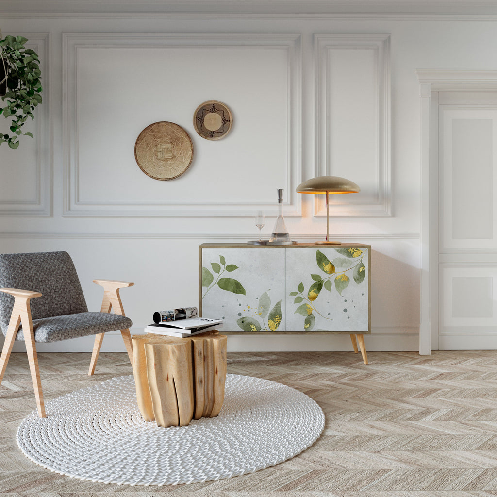 ELEGANT BOTANICS 2-türiges Sideboard in Eichenoptik