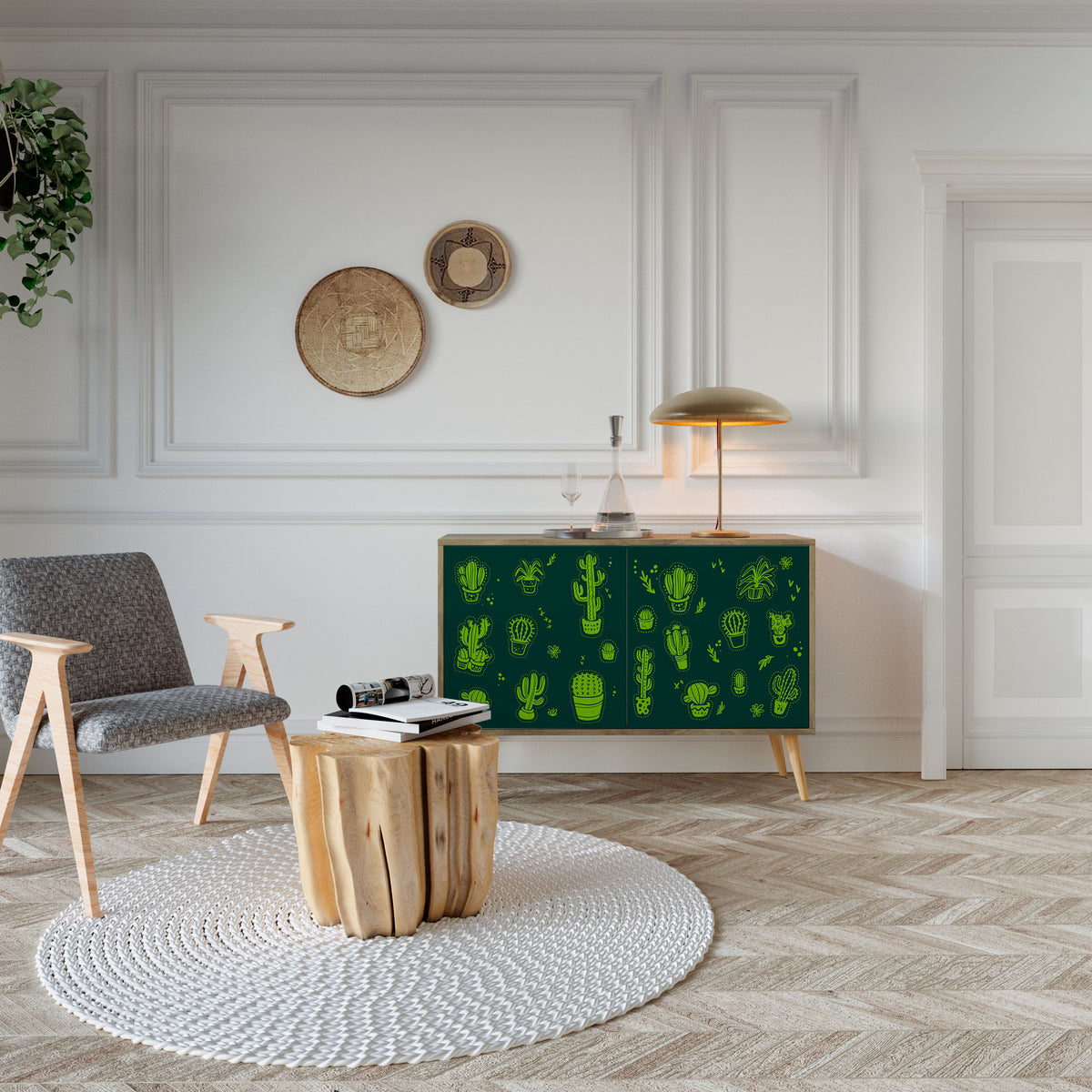 DESERT GREEN 2-türiges Sideboard