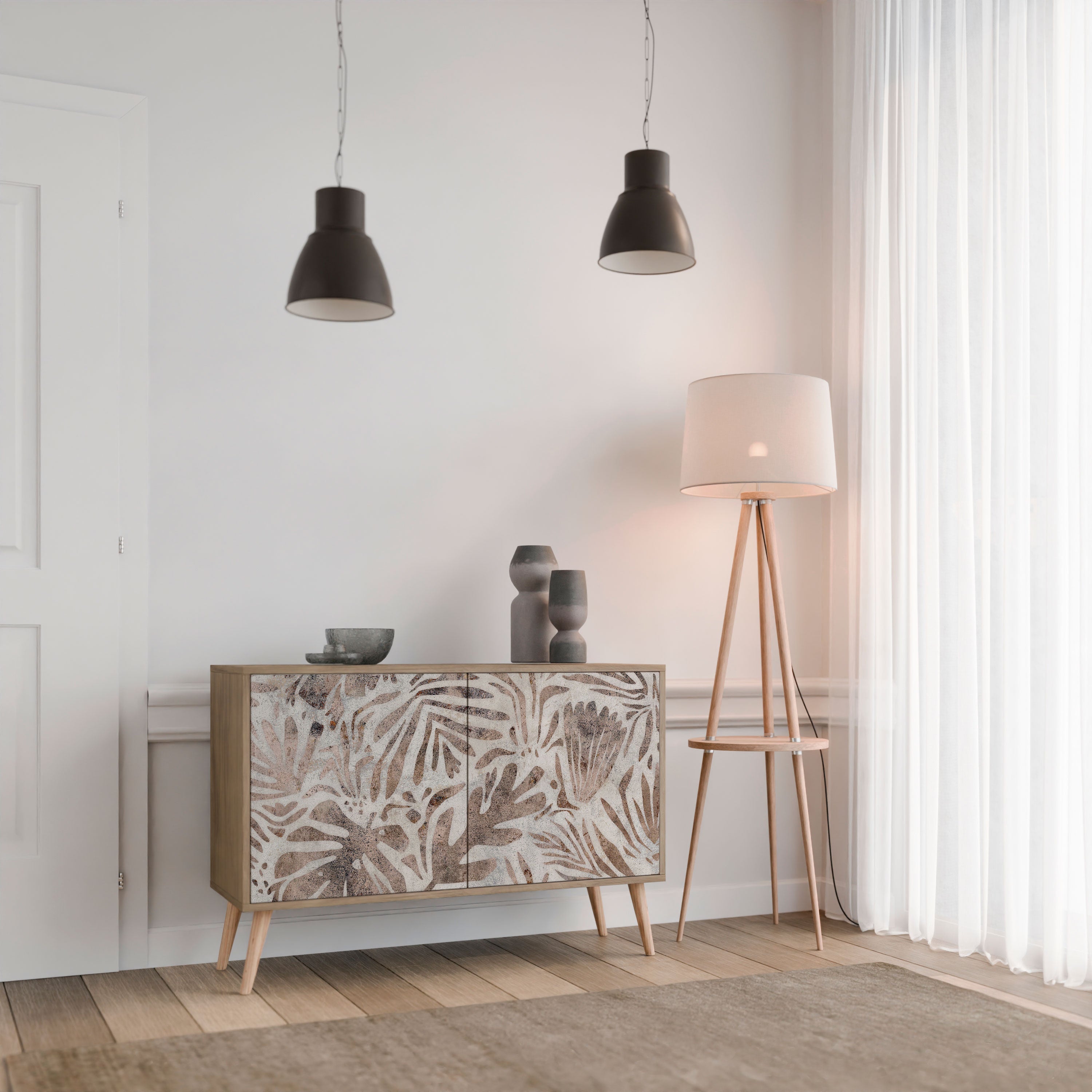 PASSING TIME Sideboard mit 2 Türen in Eichenoptik