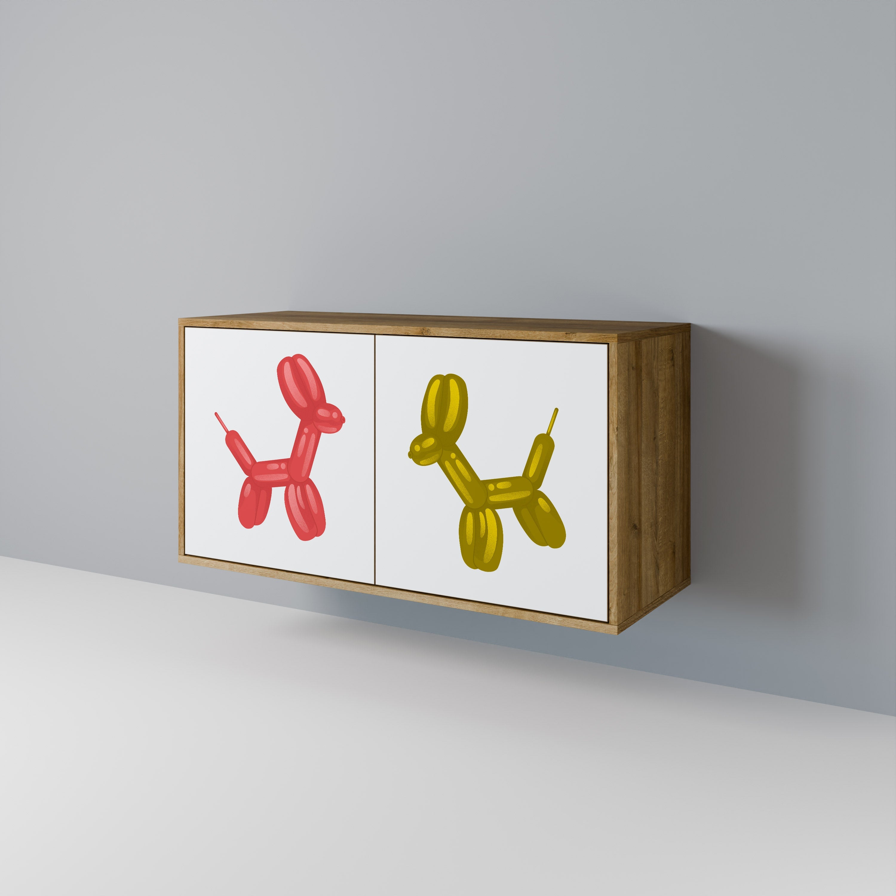 CHILDHOOD MEMORY Sideboard mit 2 Türen in Eichenoptik