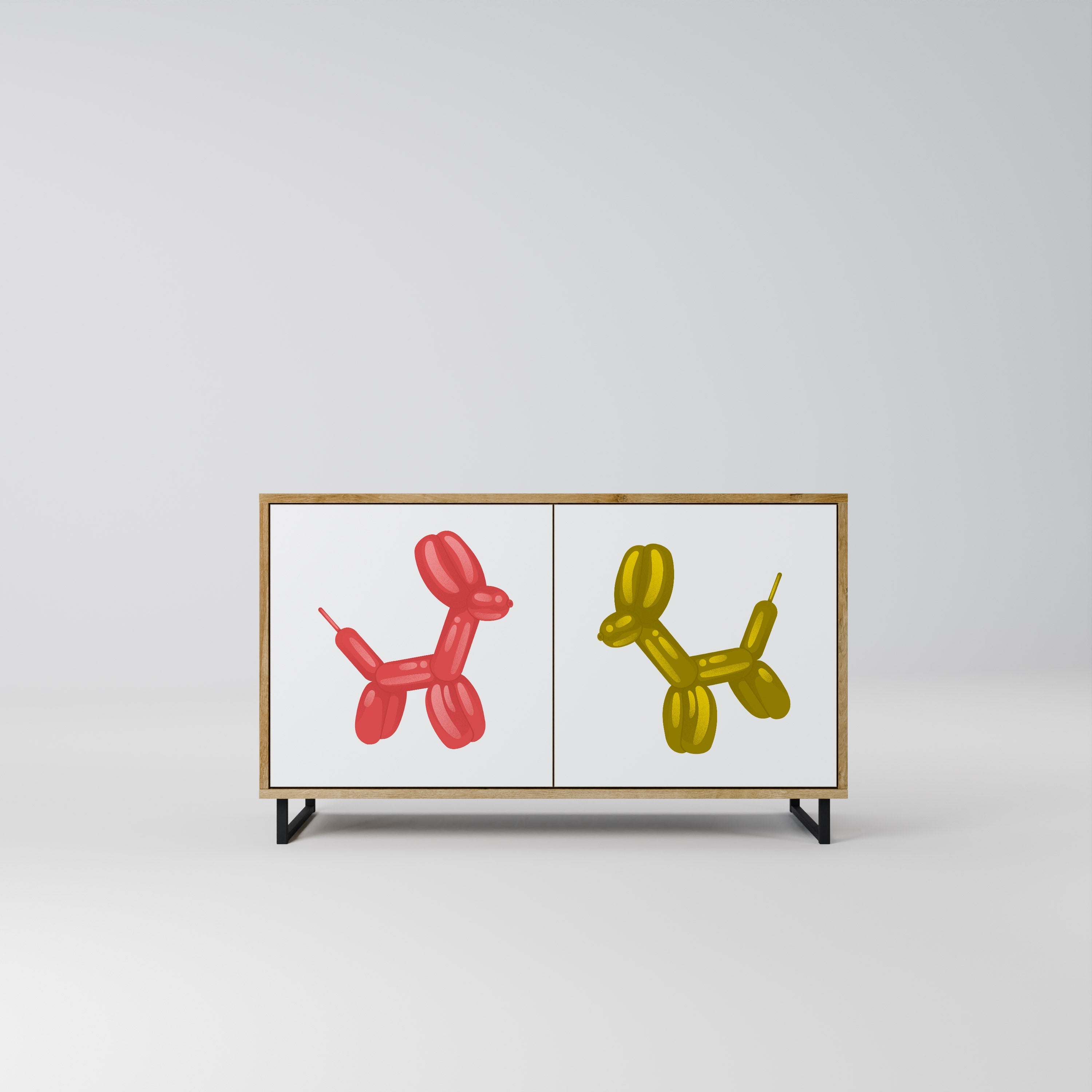 CHILDHOOD MEMORY Sideboard mit 2 Türen in Eichenoptik