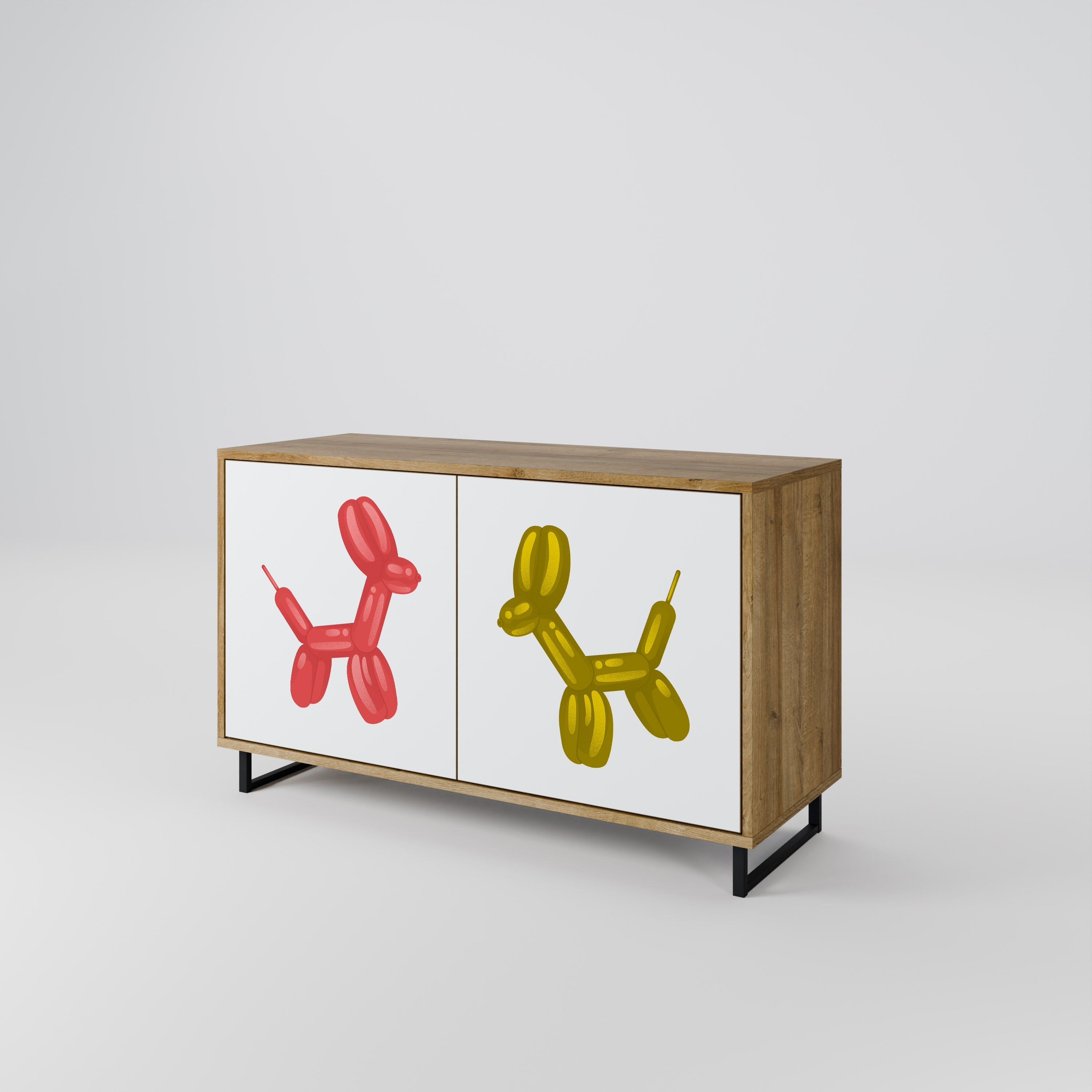 CHILDHOOD MEMORY Sideboard mit 2 Türen in Eichenoptik