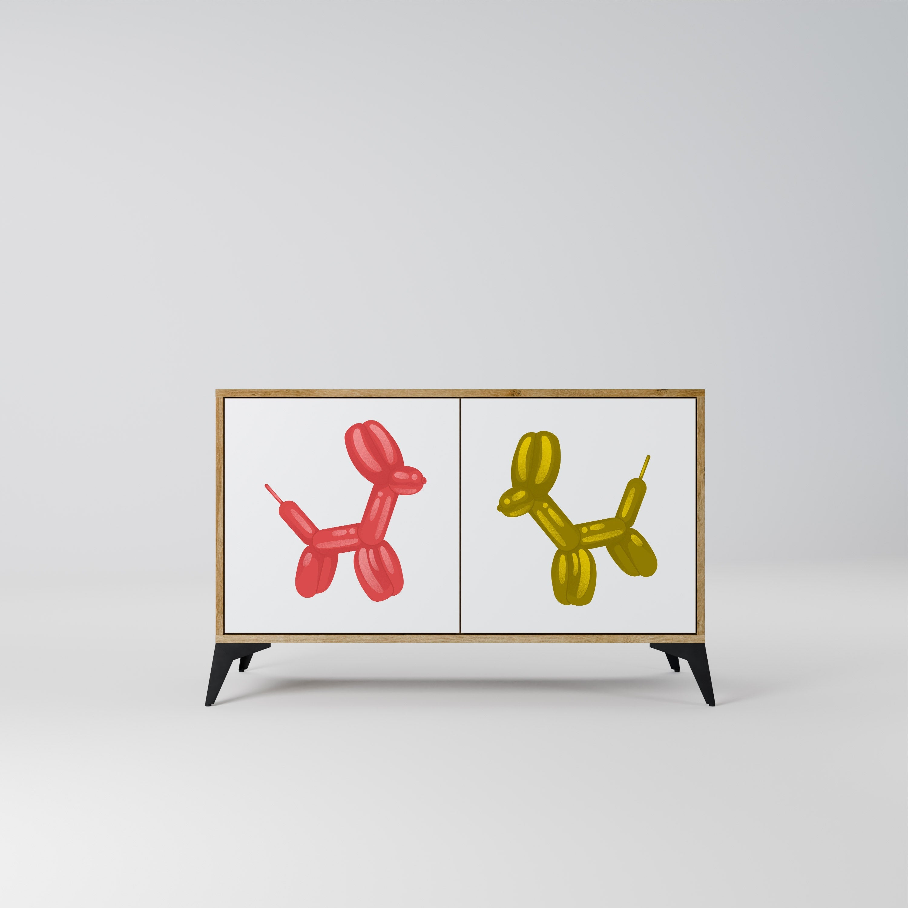 CHILDHOOD MEMORY Sideboard mit 2 Türen in Eichenoptik