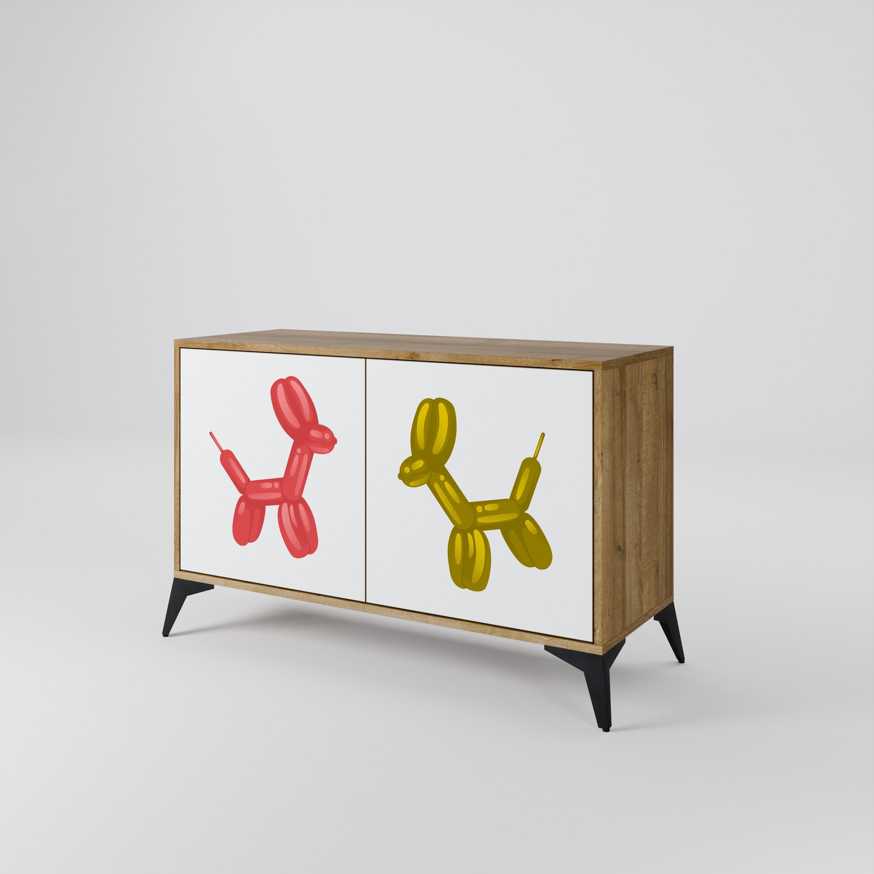 CHILDHOOD MEMORY Sideboard mit 2 Türen in Eichenoptik
