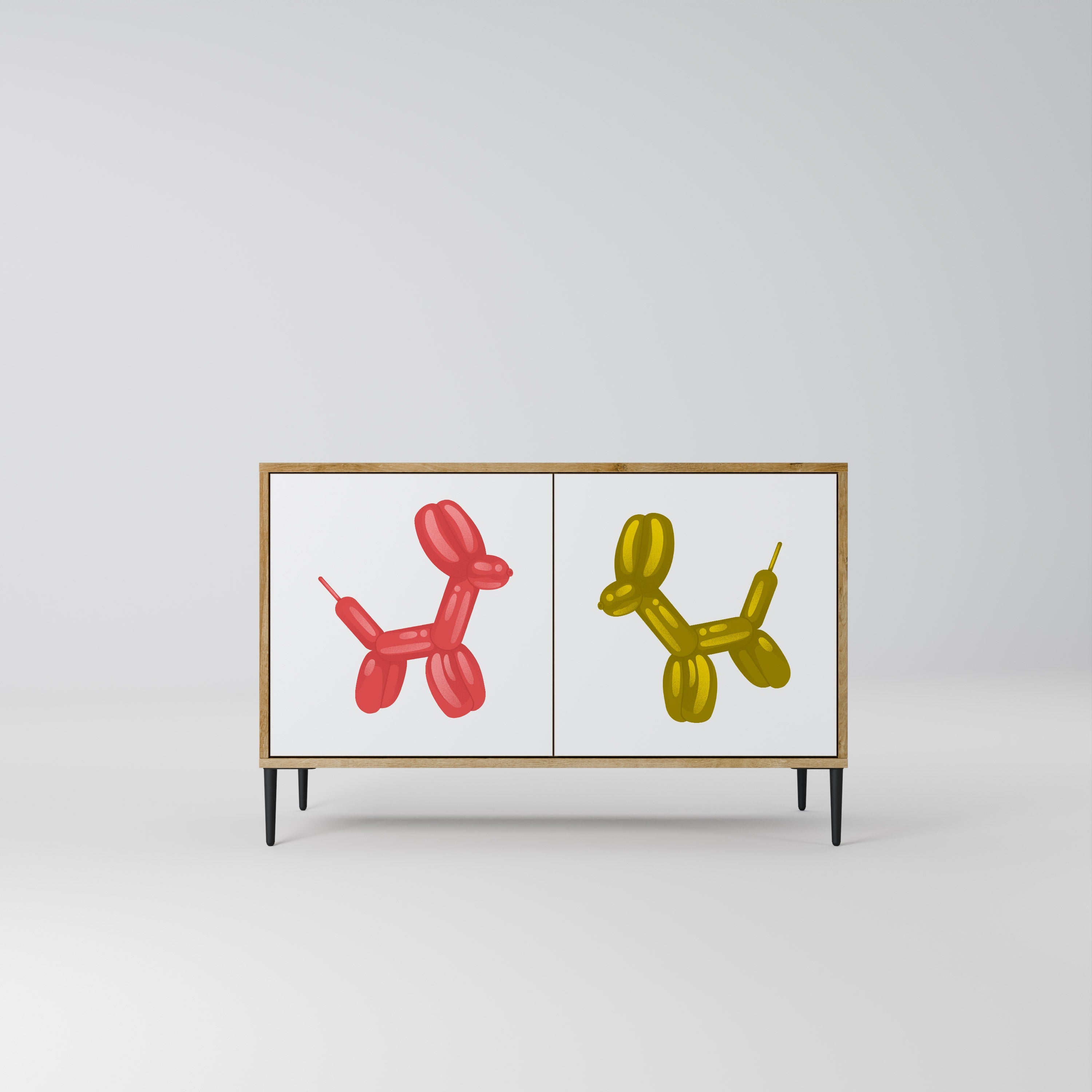 CHILDHOOD MEMORY Sideboard mit 2 Türen in Eichenoptik
