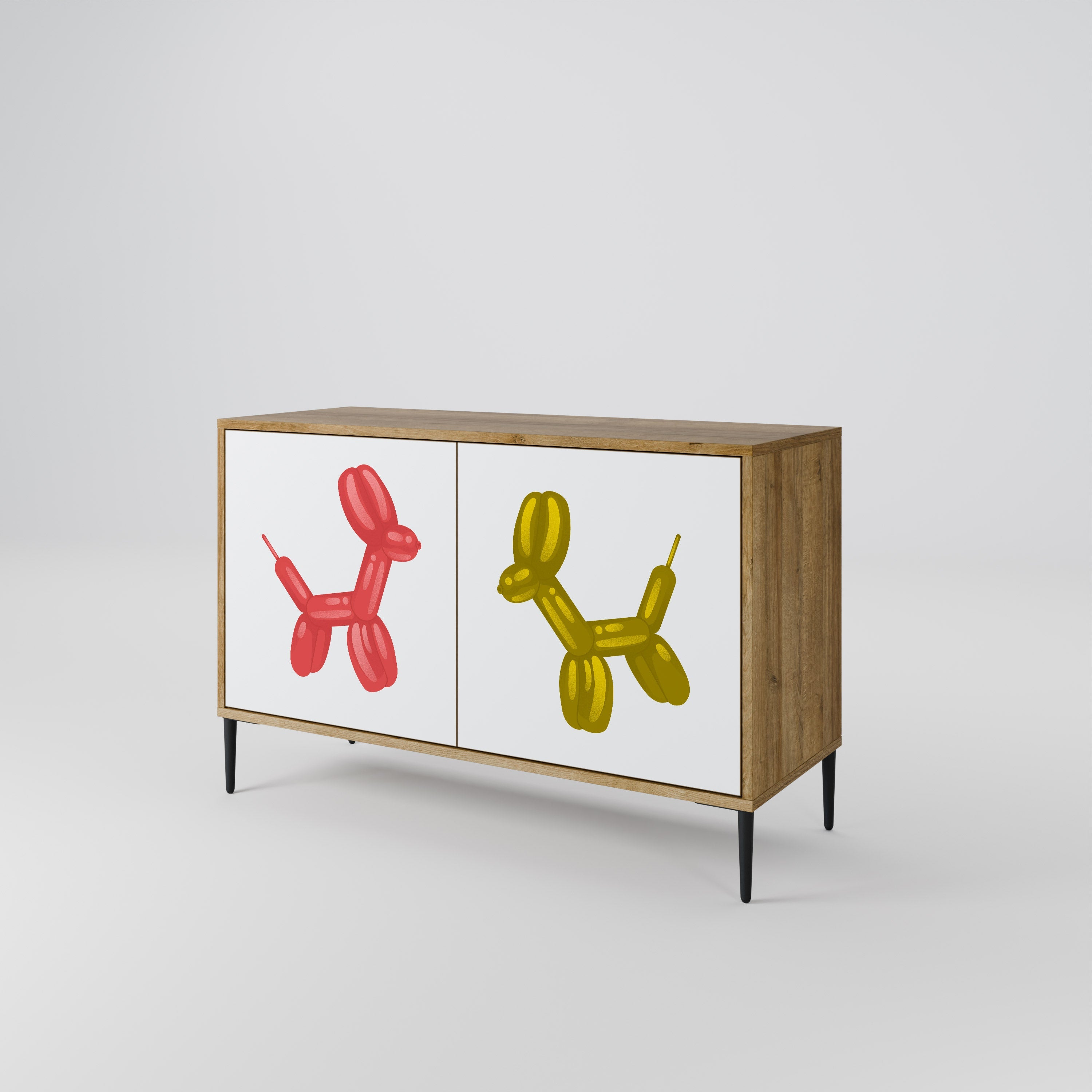 CHILDHOOD MEMORY Sideboard mit 2 Türen in Eichenoptik