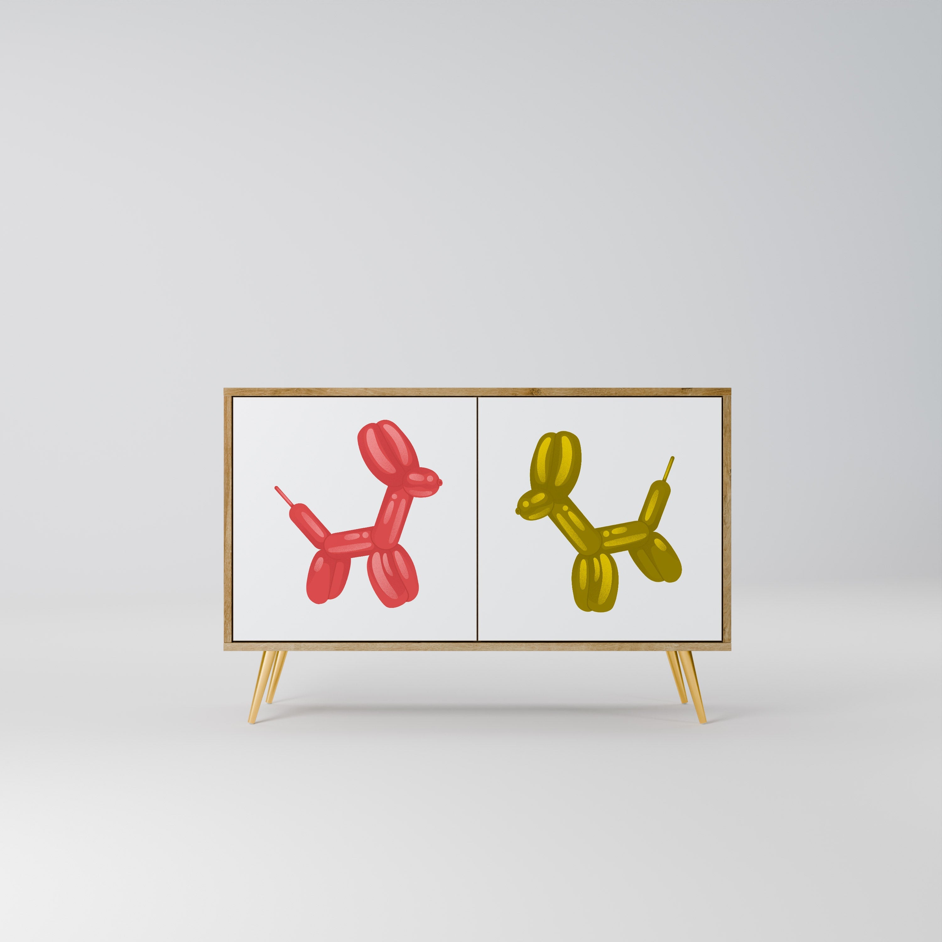 CHILDHOOD MEMORY Sideboard mit 2 Türen in Eichenoptik