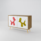 CHILDHOOD MEMORY 2-Door Sideboard in Oak Effect