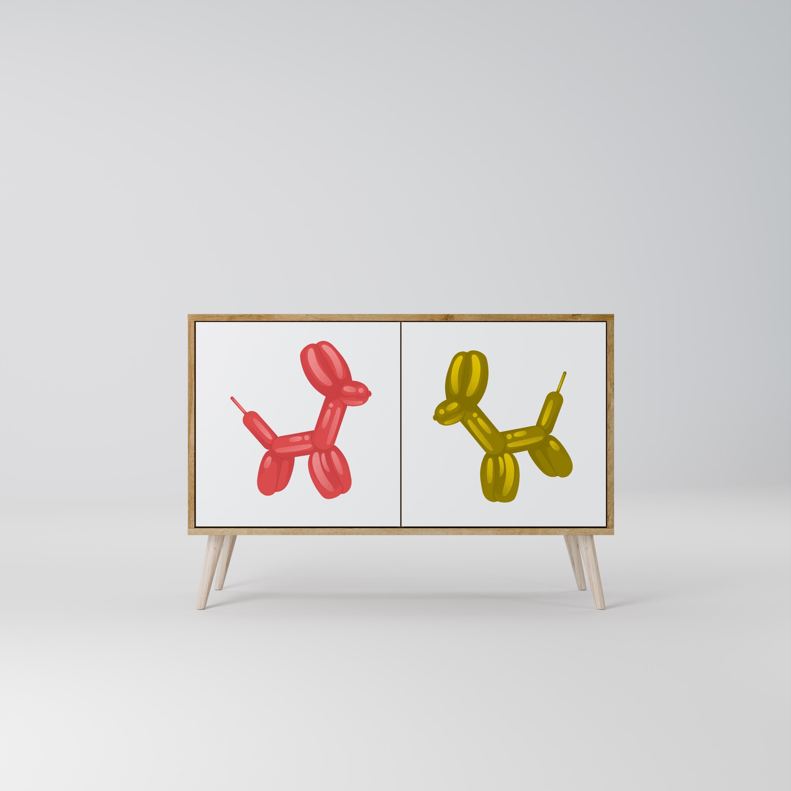 CHILDHOOD MEMORY Sideboard mit 2 Türen in Eichenoptik